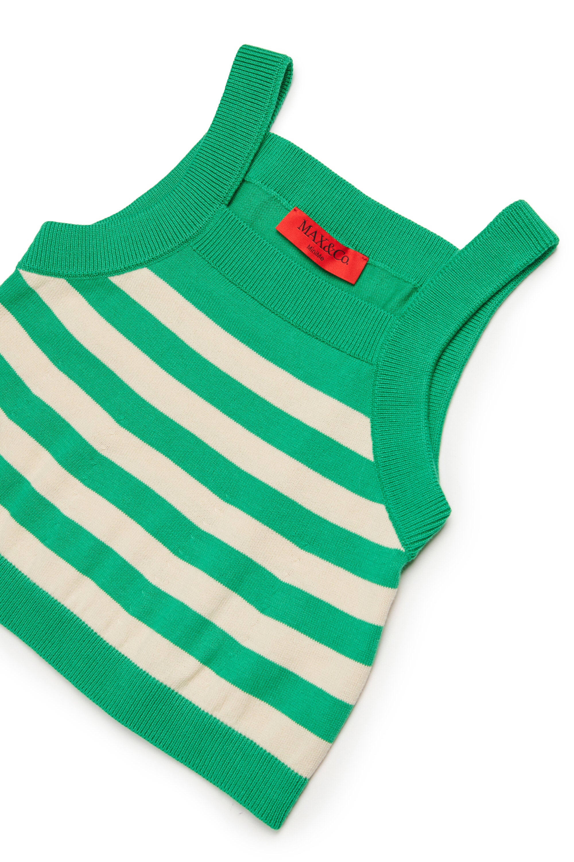 Gestreiftes Stricktop mit Logo