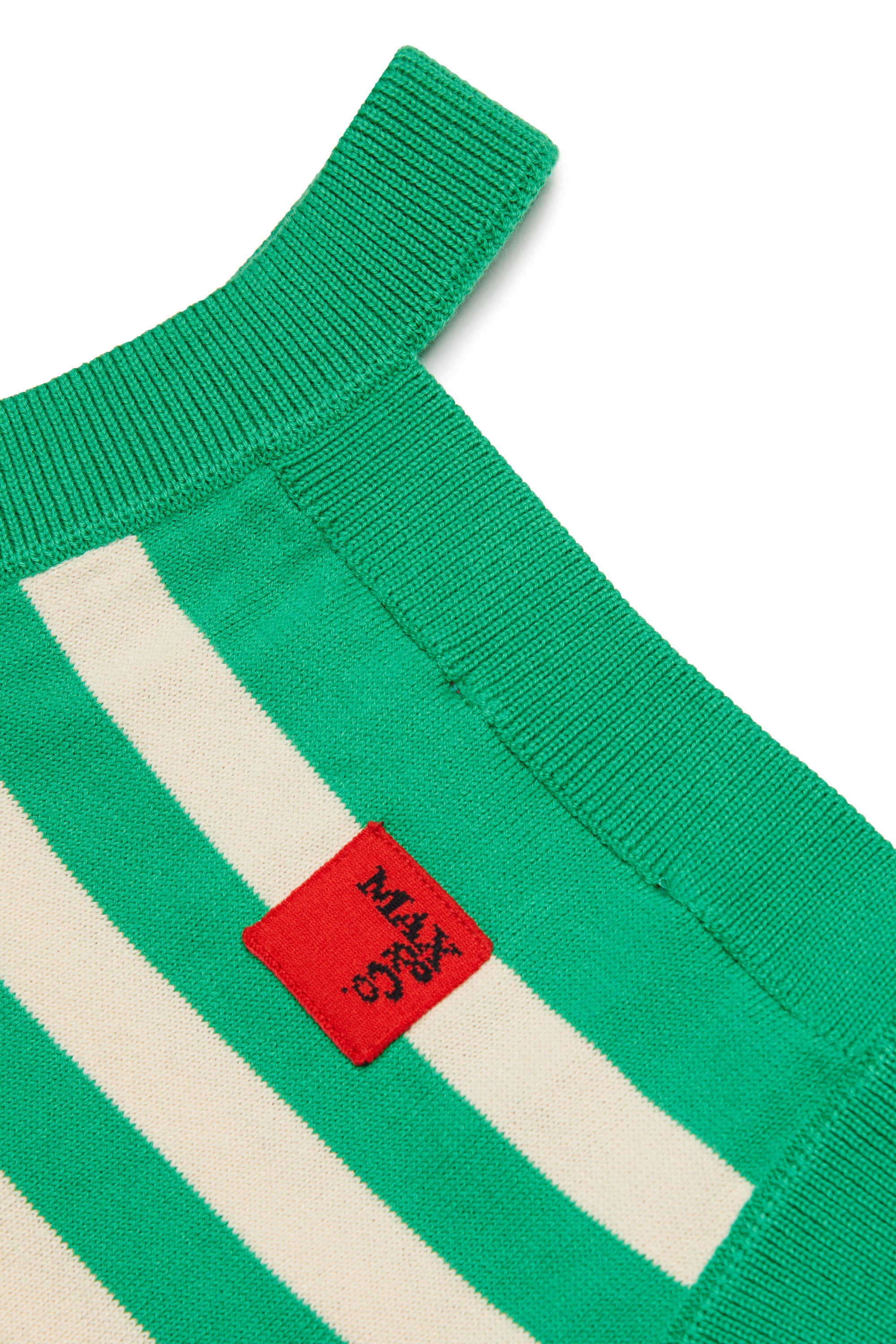 Gestreiftes Stricktop mit Logo