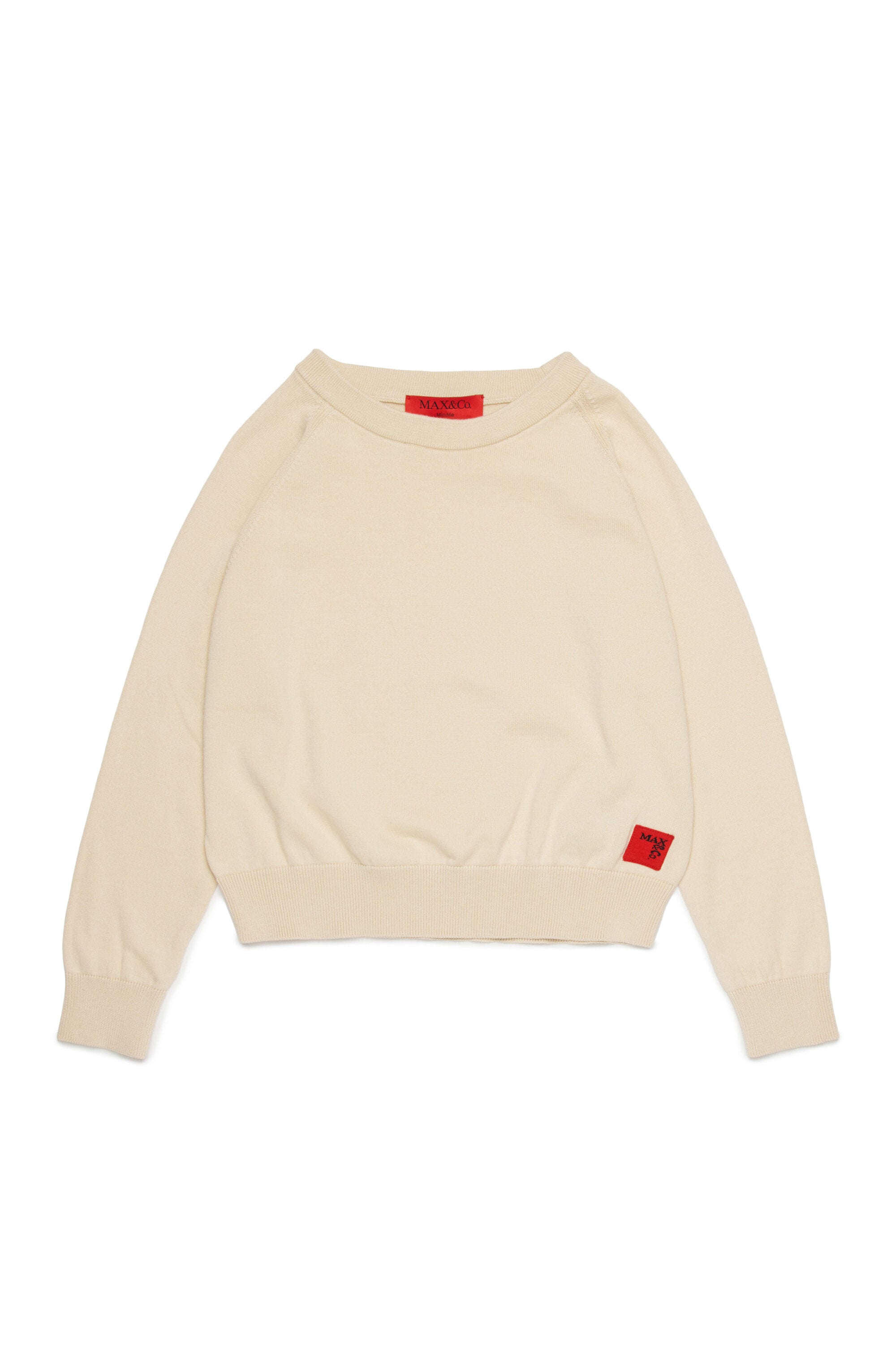 Rundhals-Pullover mit Logo