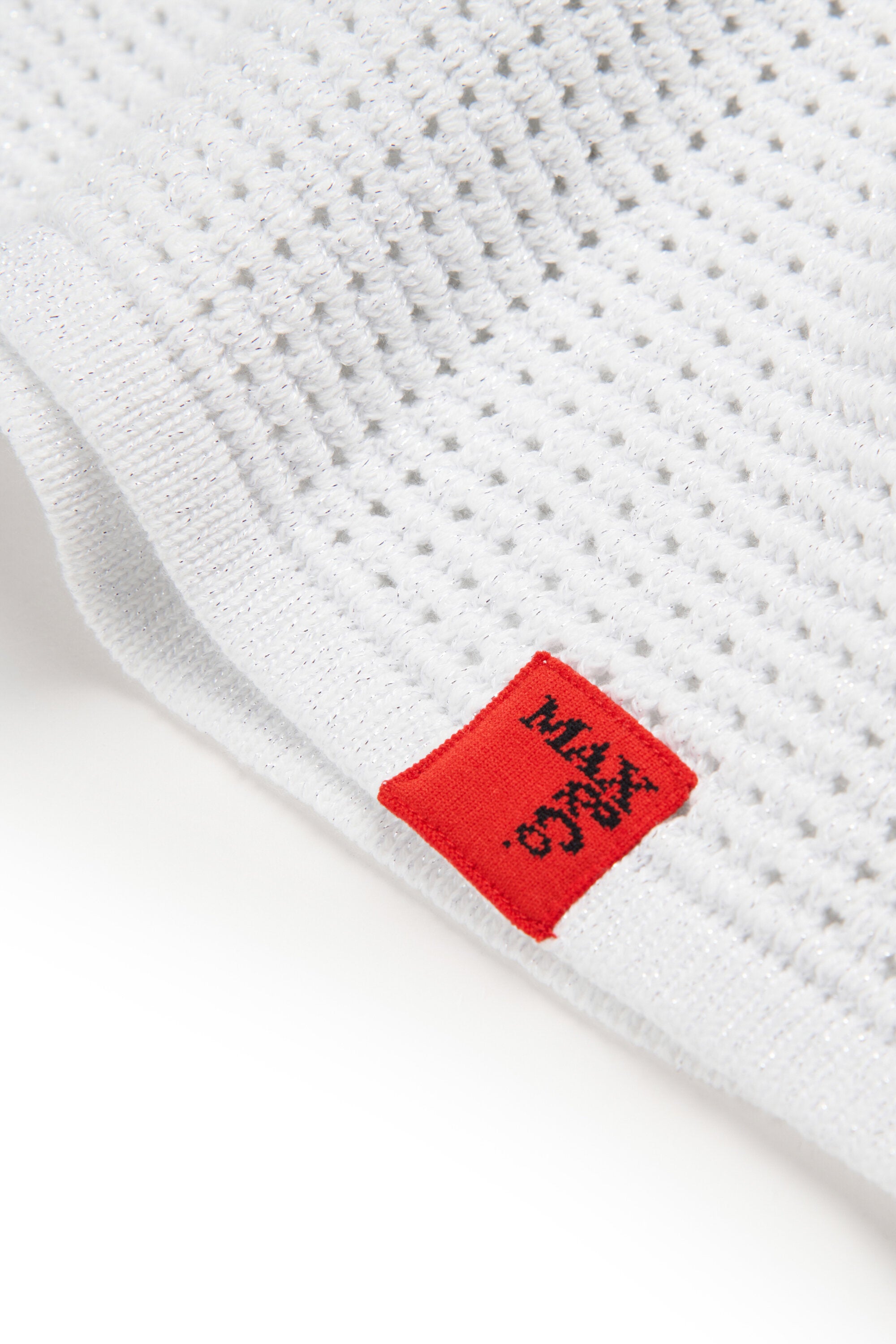 Robe en maille ajourée avec logo