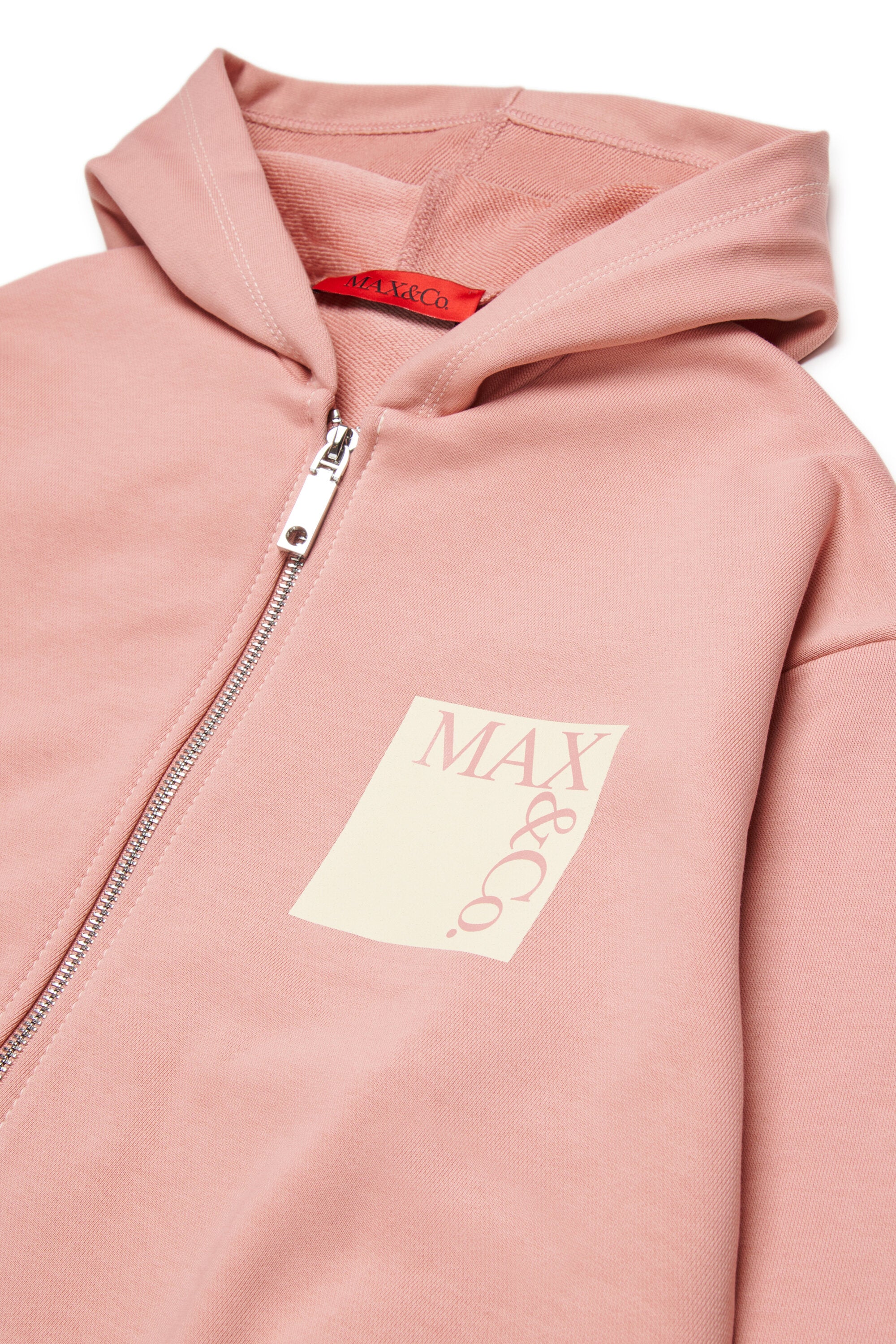 Sweat à fermeture zippée complète avec logo