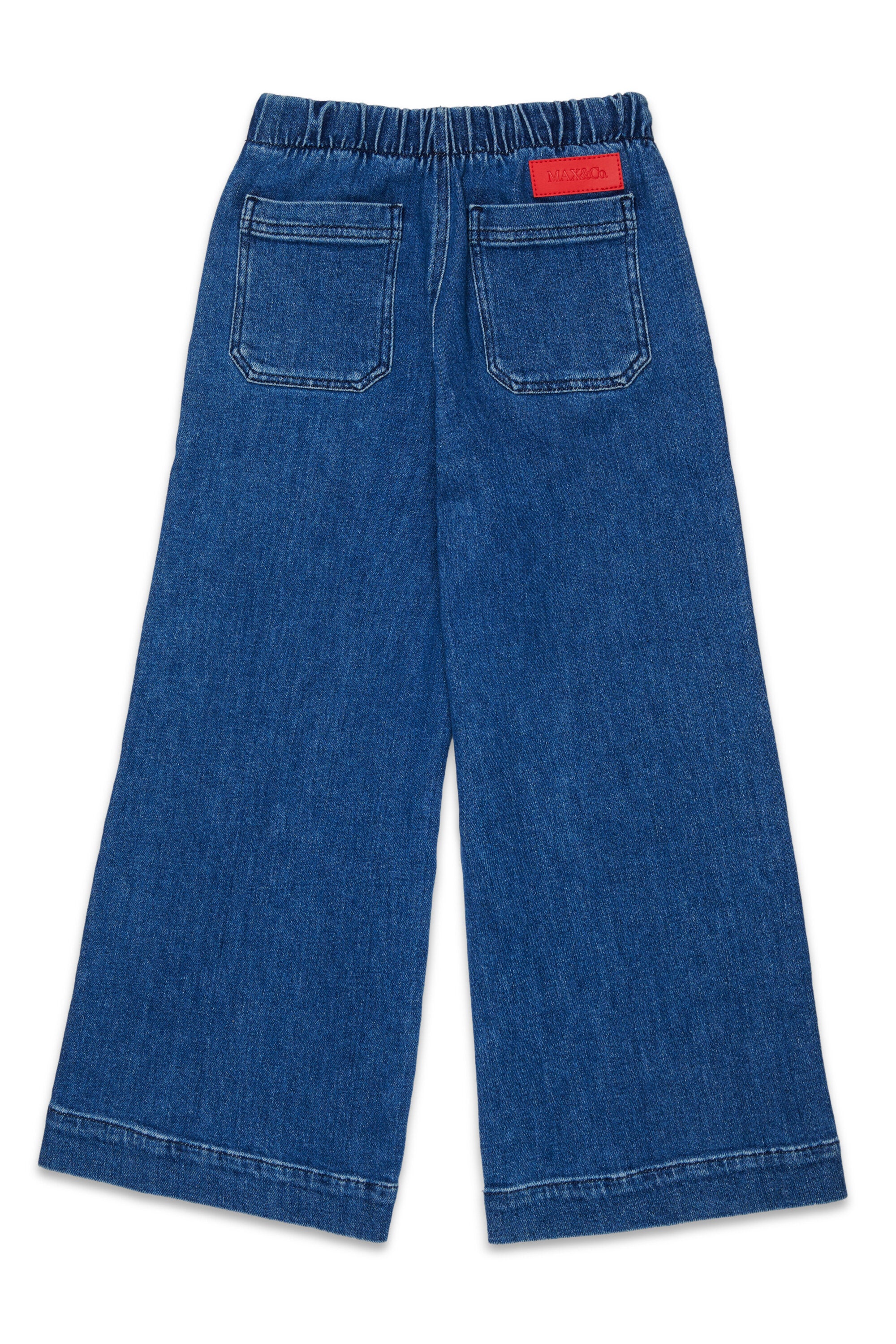 Jean flare fit avec taille élastiquée