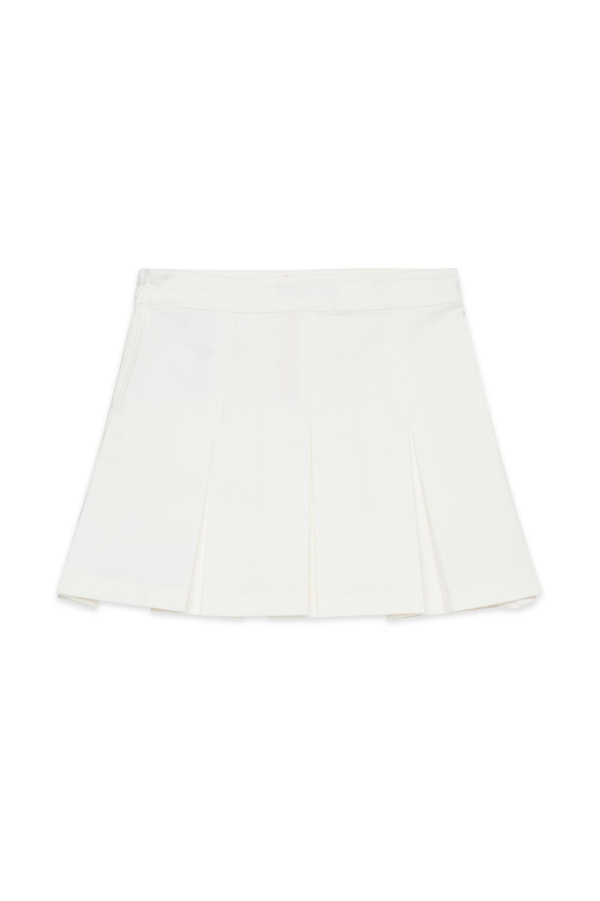 Gonna plissé con pois metallici