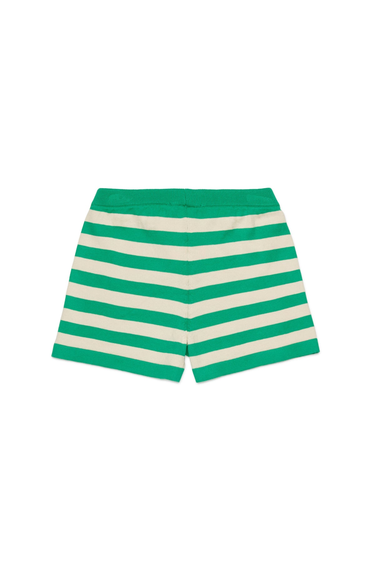 Ribbed knit shorts with logo