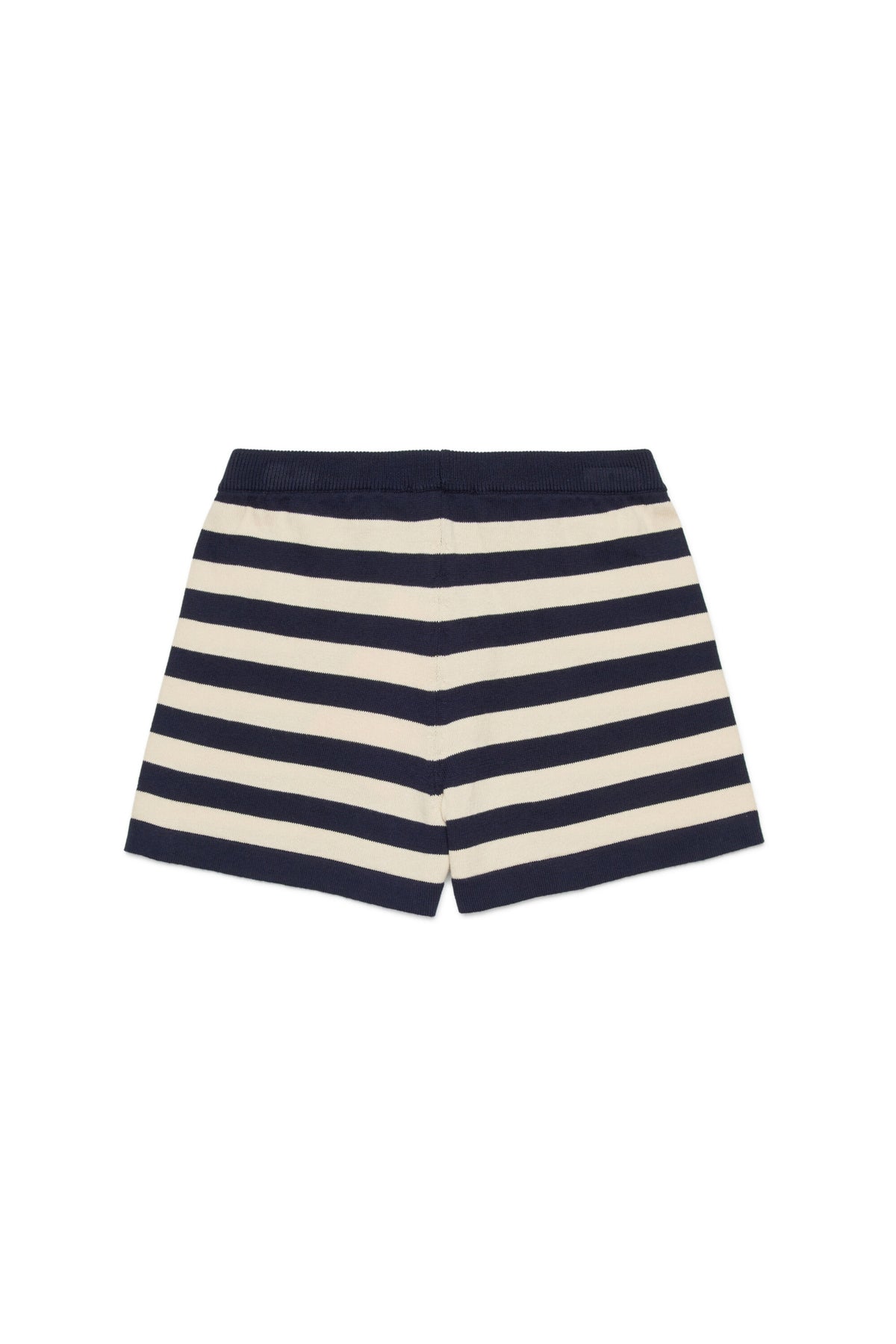 Short en maille à rayures avec logo