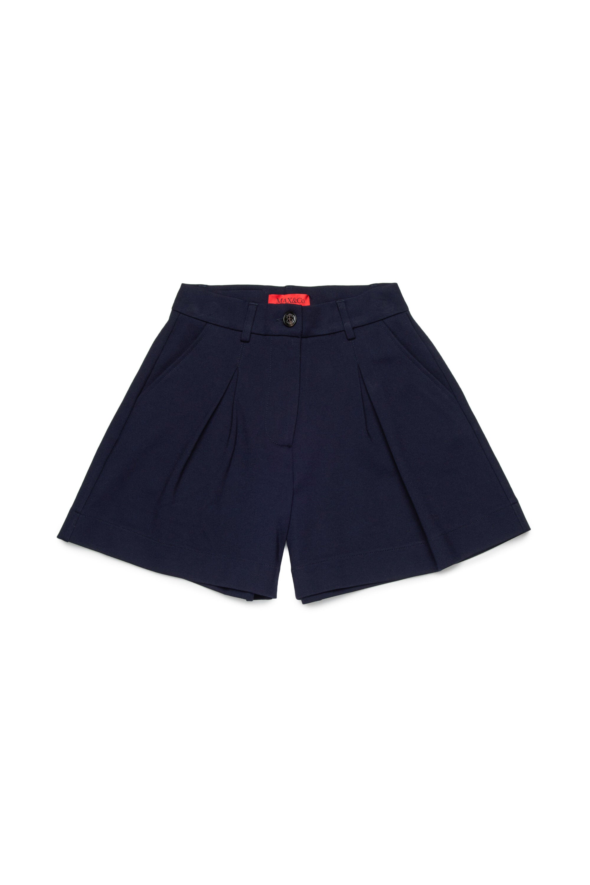 Formal shorts with logo on the back