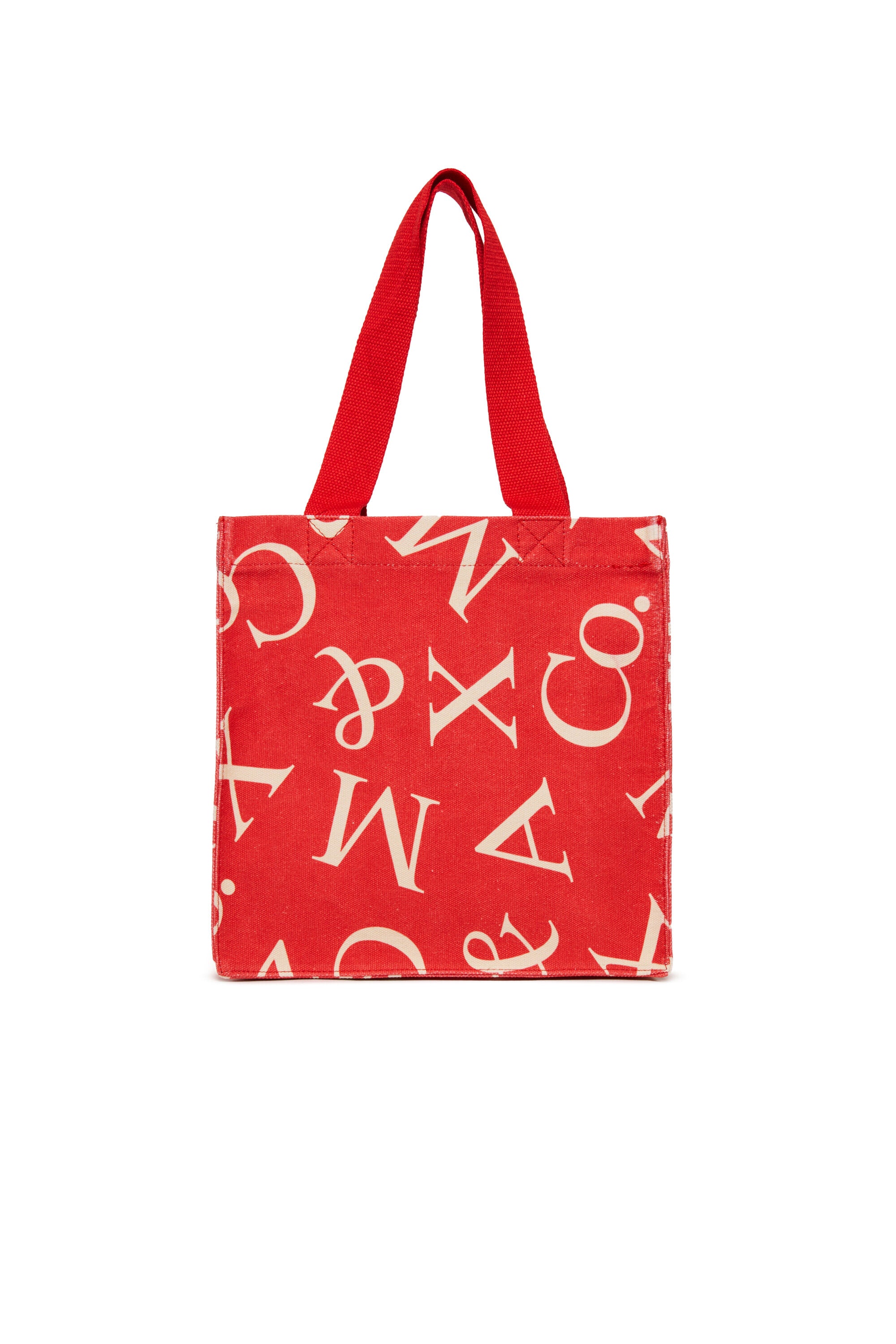 Borsa tote con logo maxi in lettere