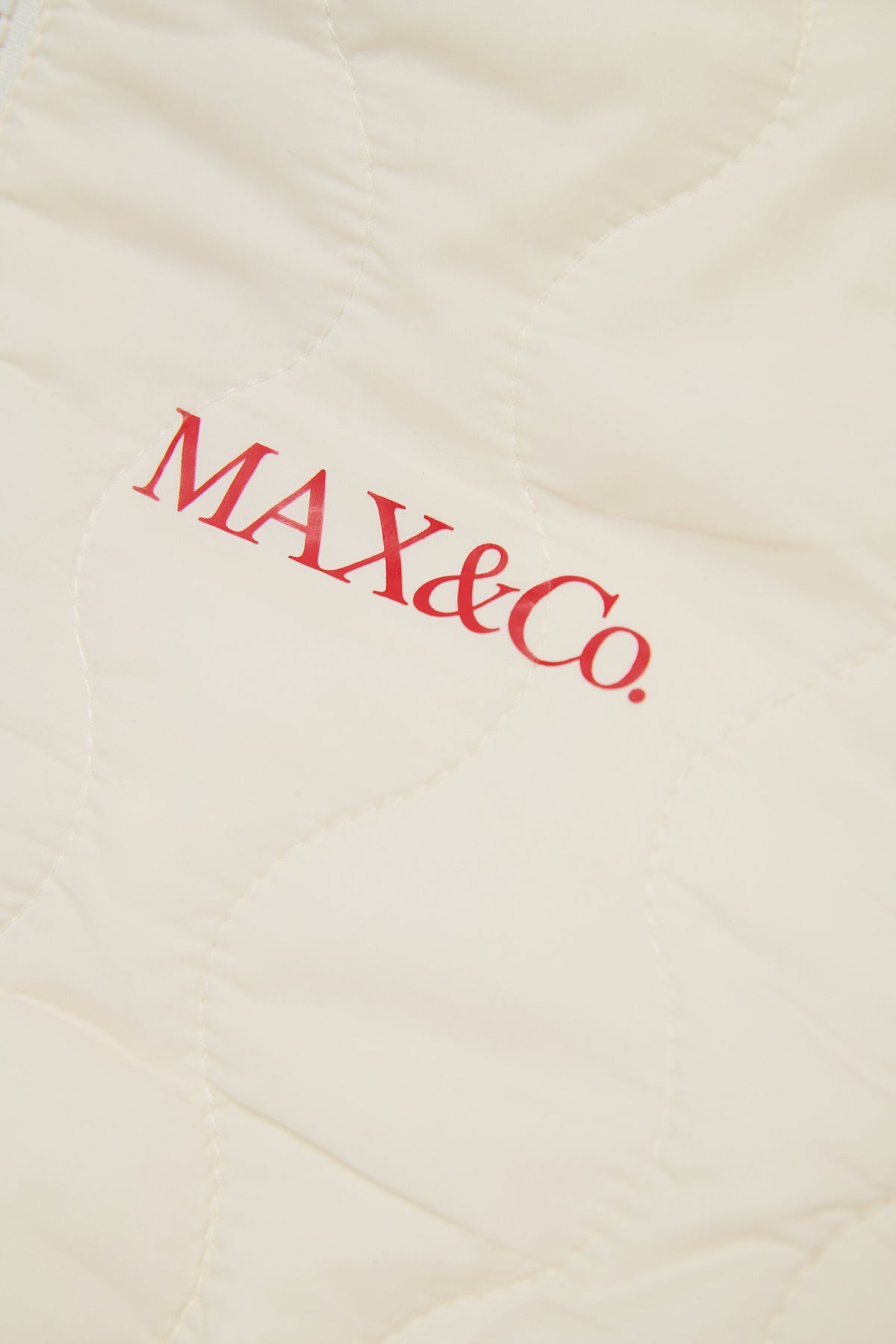 Giacca imbottita con logo stampato
