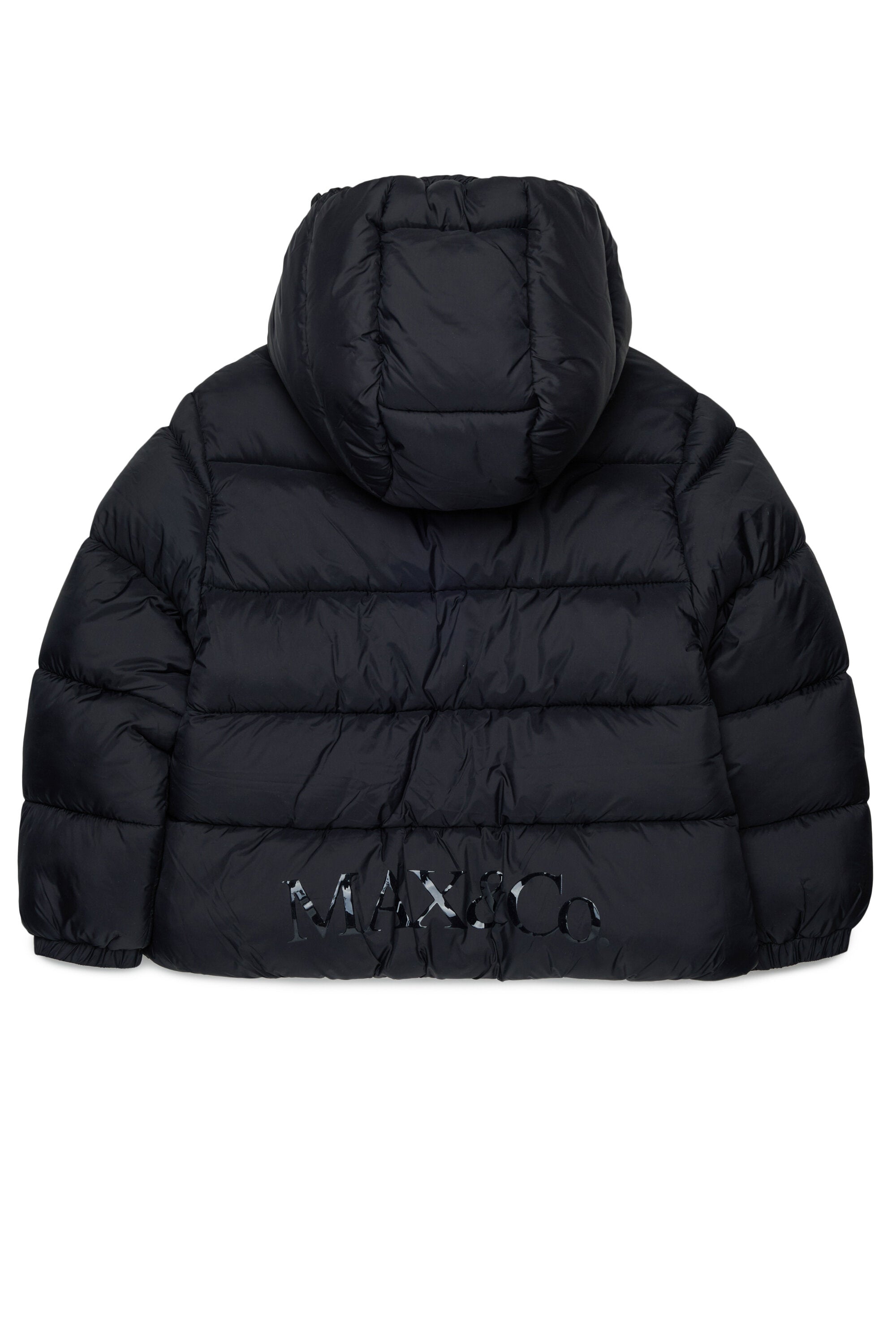 Gefütterte Jacke mit aufgedrucktem Logo