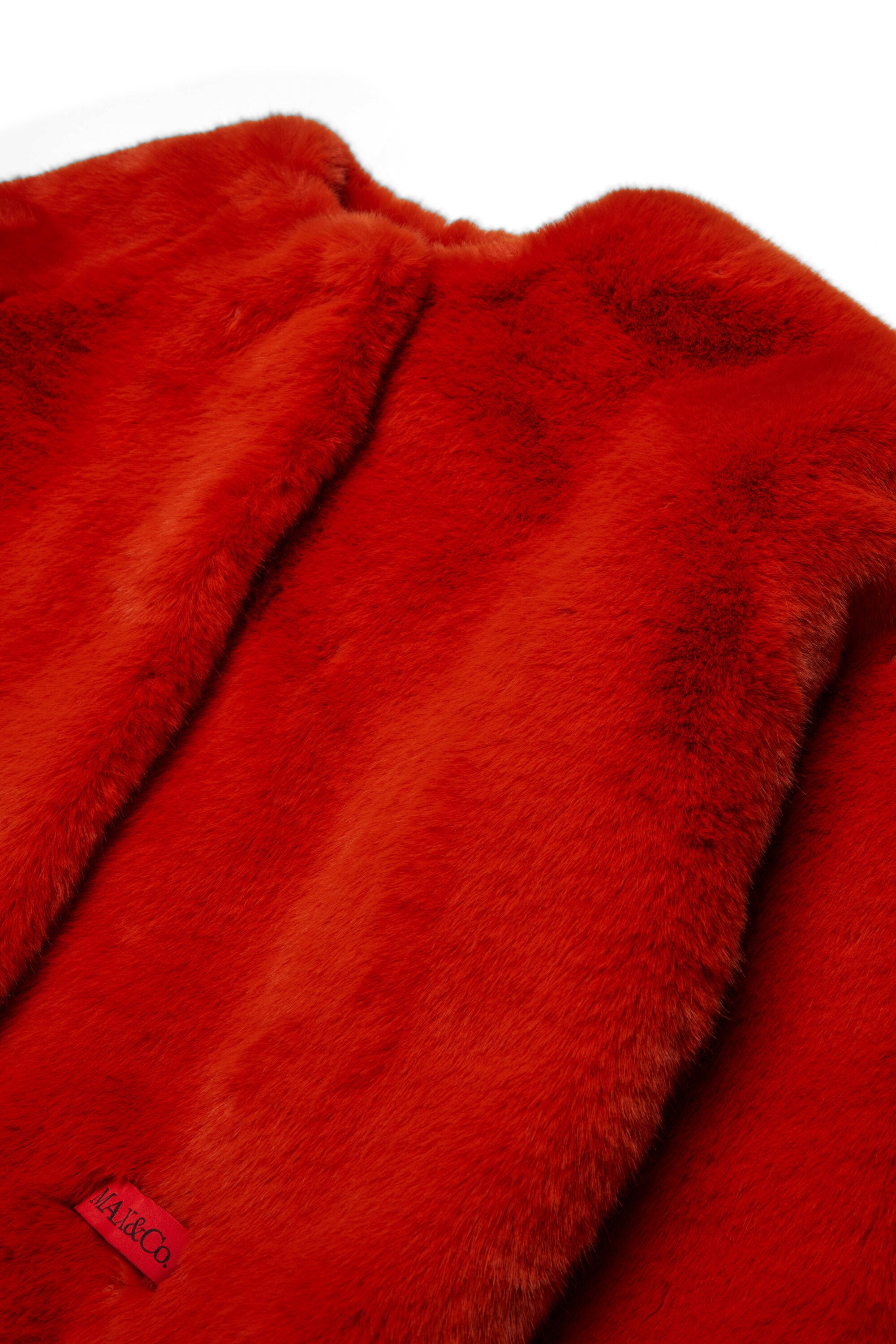 Jacke aus Kunstfell mit Logo