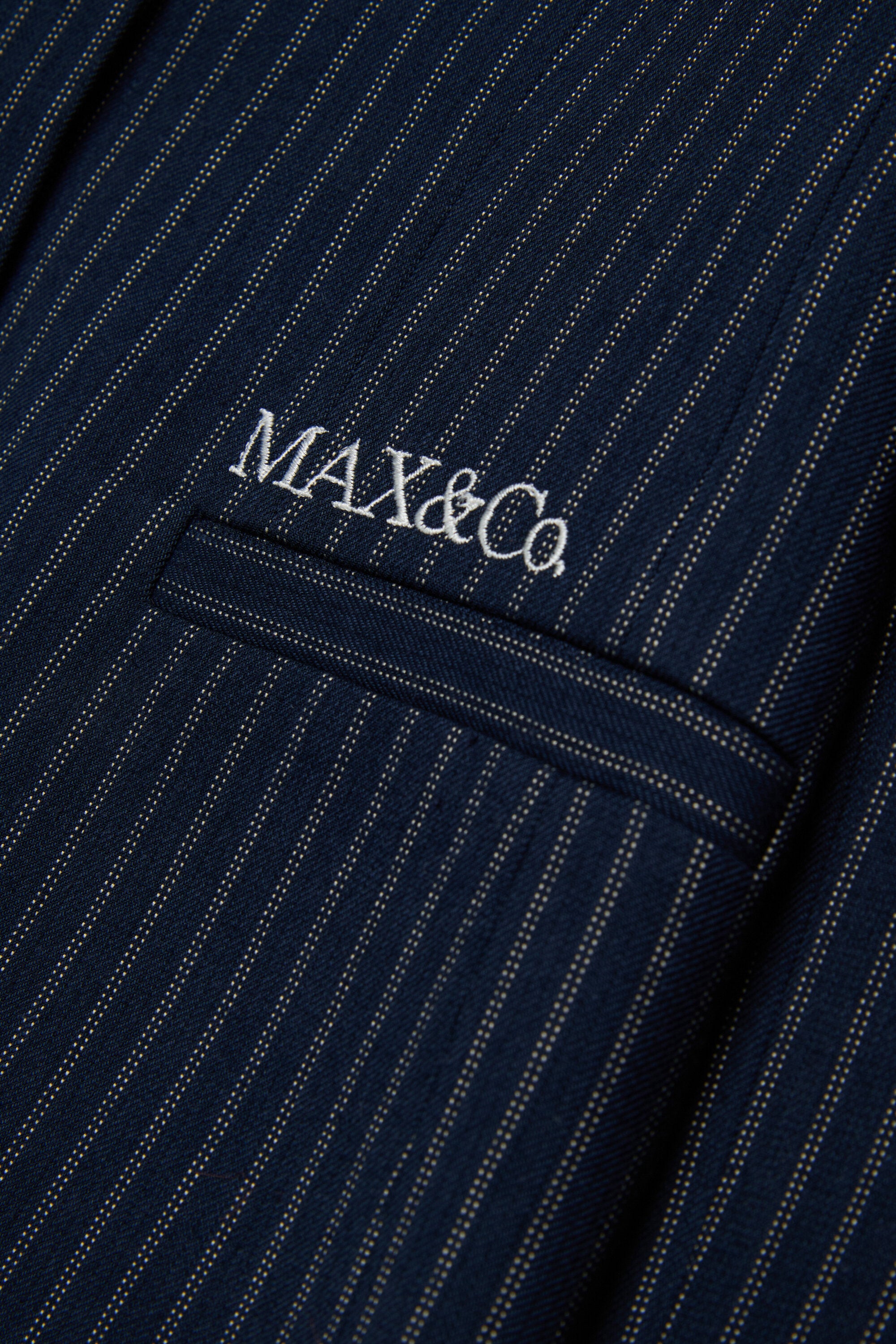 Blazer jacket with printed logo