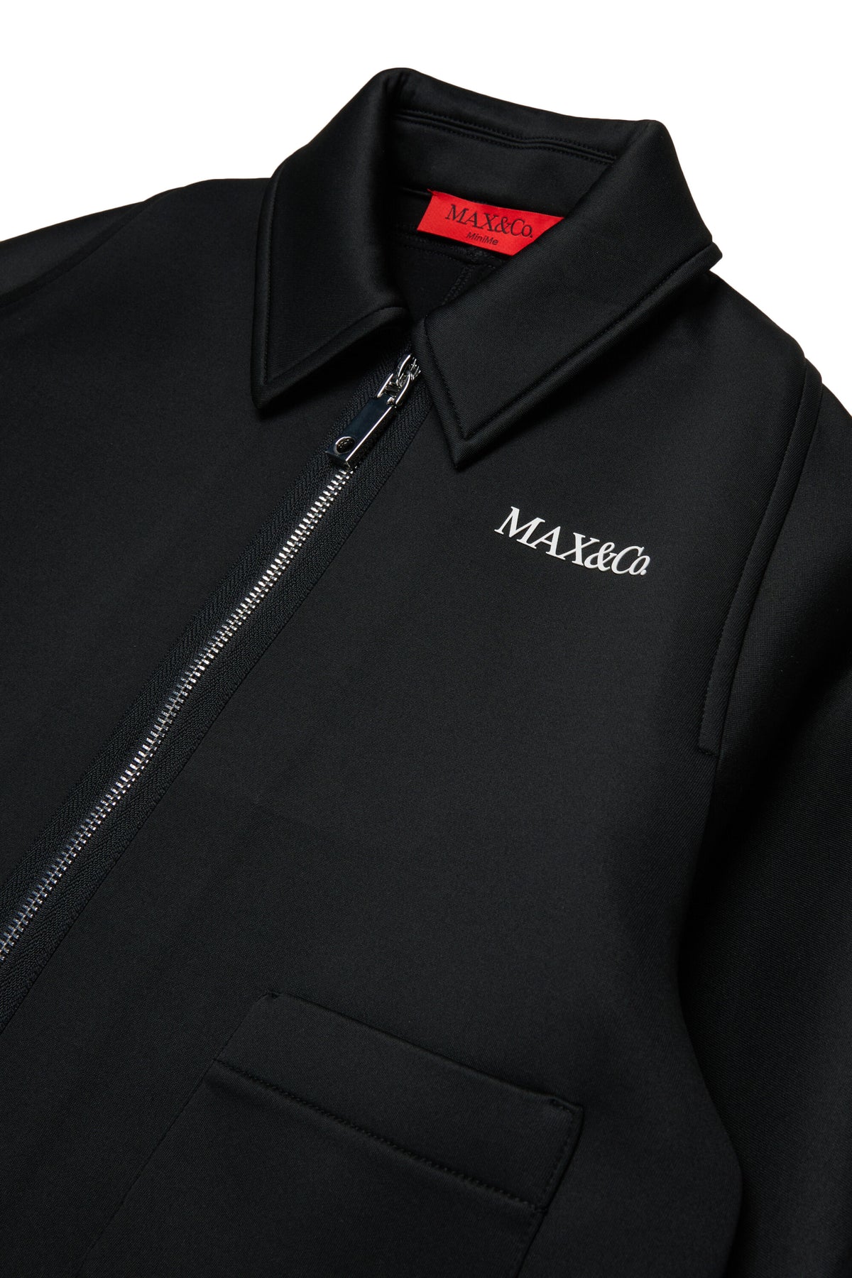 Giacca corta con logo stampato