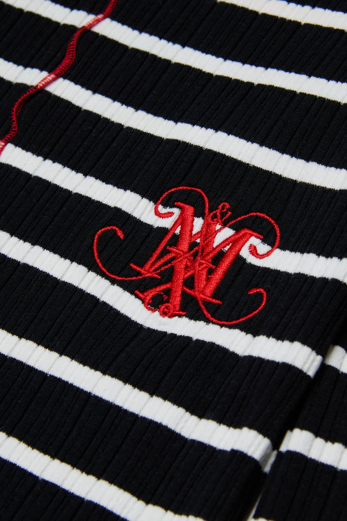 Robe à rayures avec logo