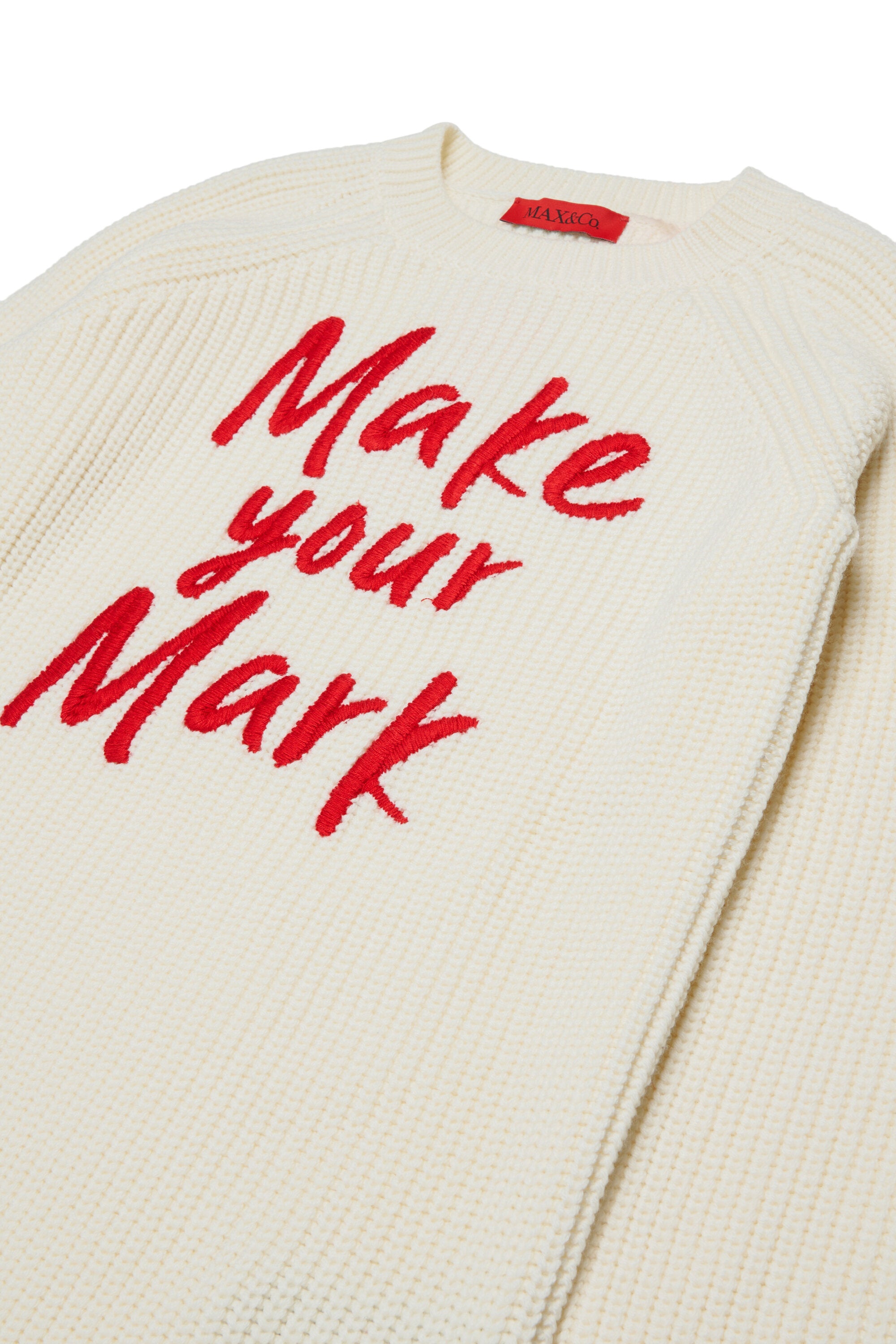 Strickkleid mit Frontschriftzug