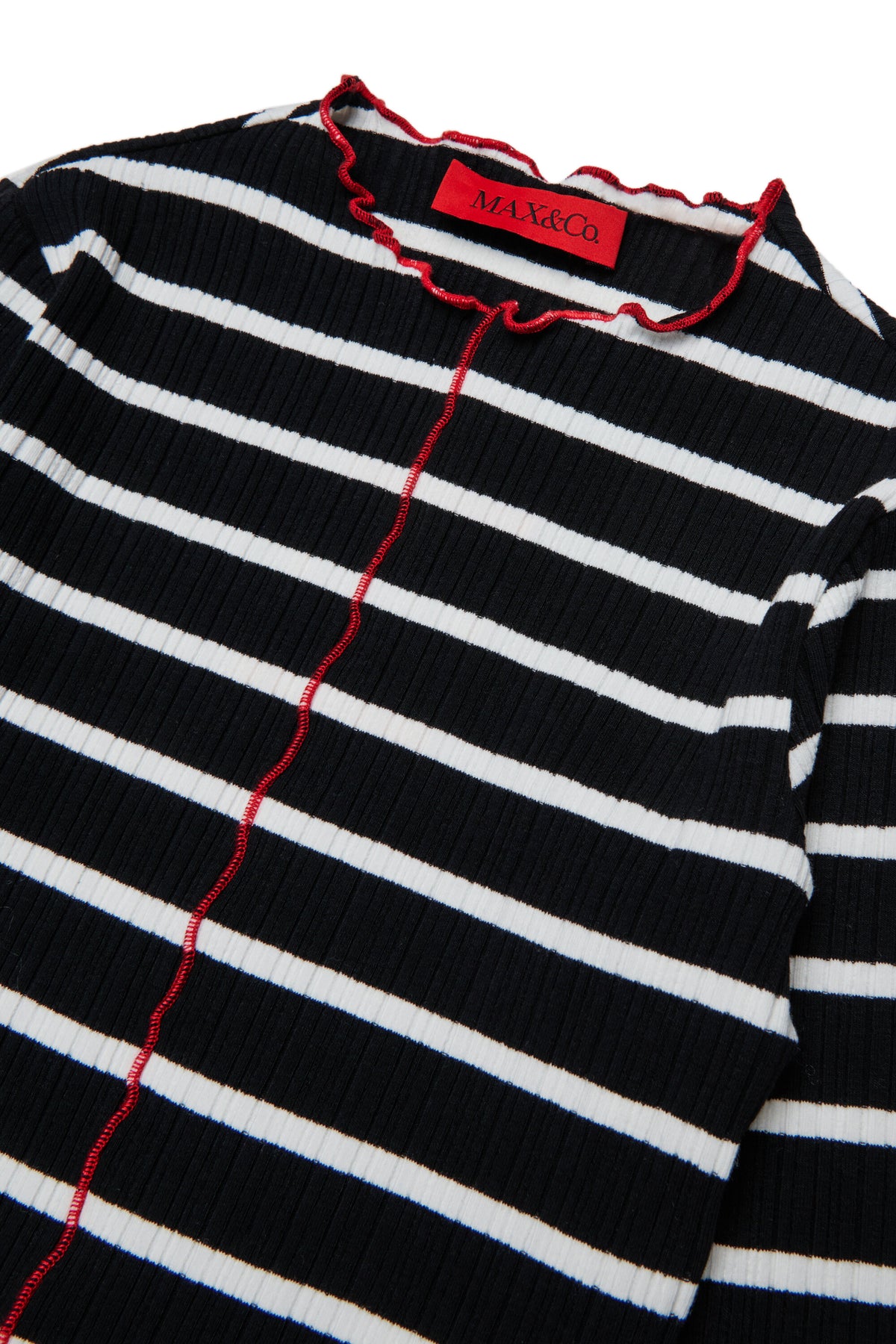 T-shirt à rayures avec logo