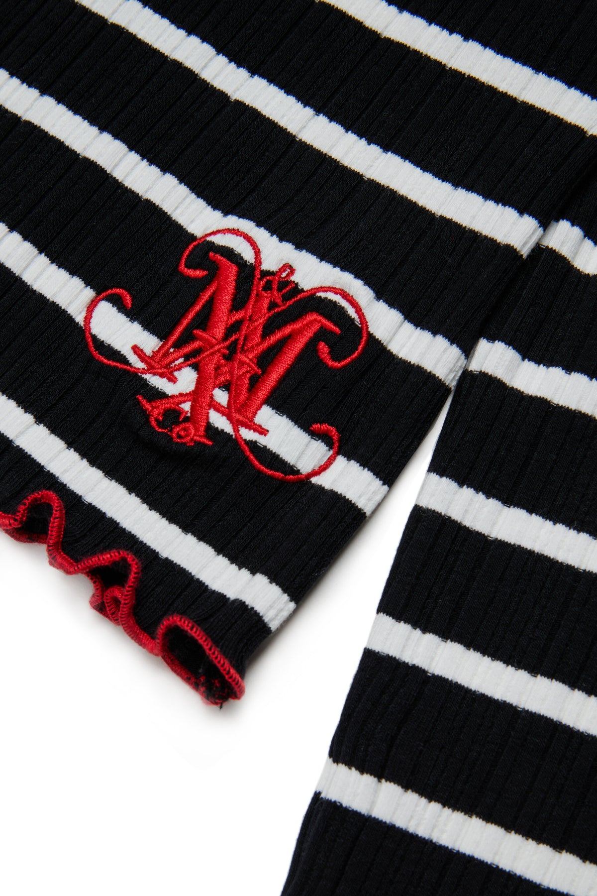 T-shirt à rayures avec logo