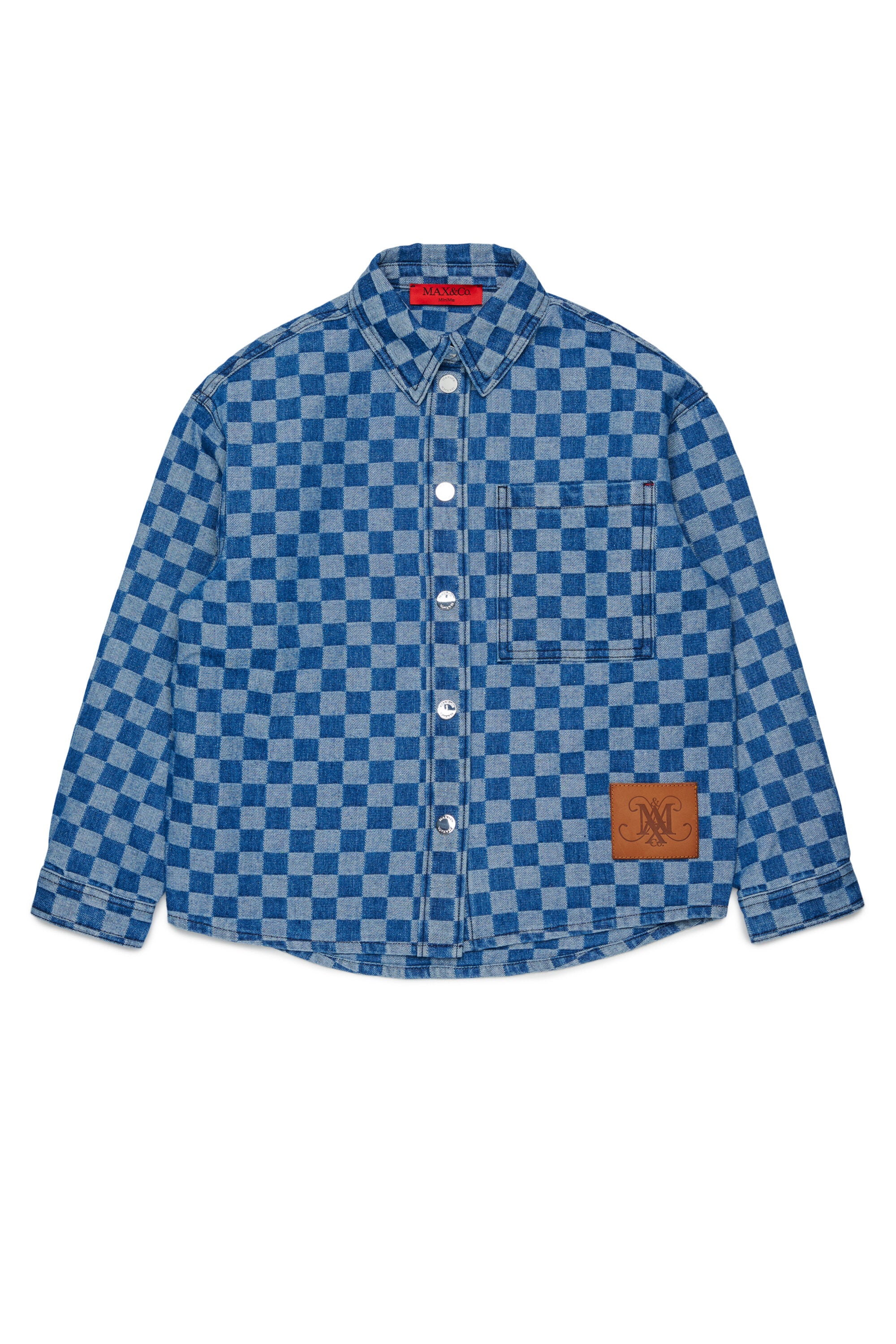 Camisa vaquera con estampado de cuadros