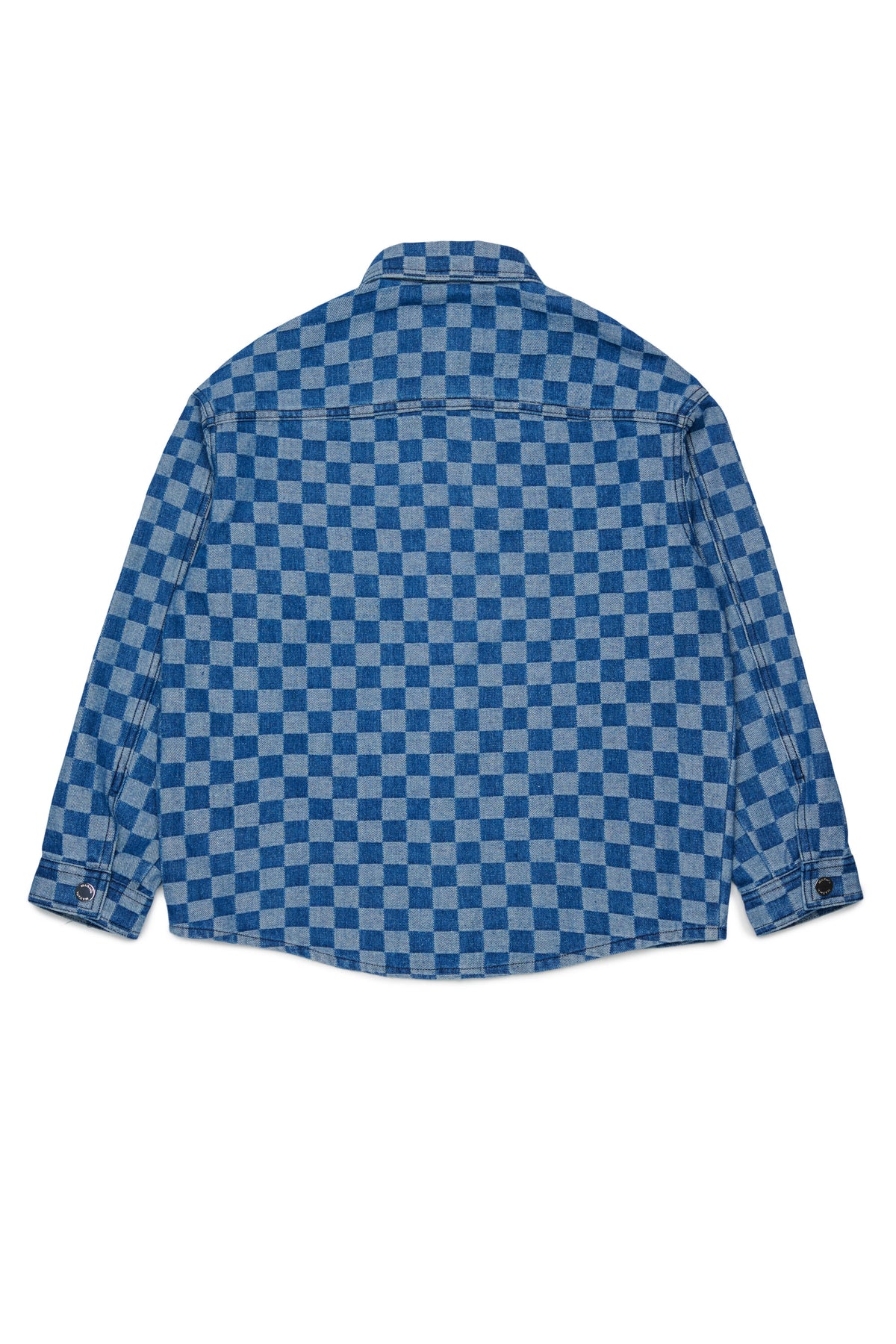 Camisa vaquera con estampado de cuadros