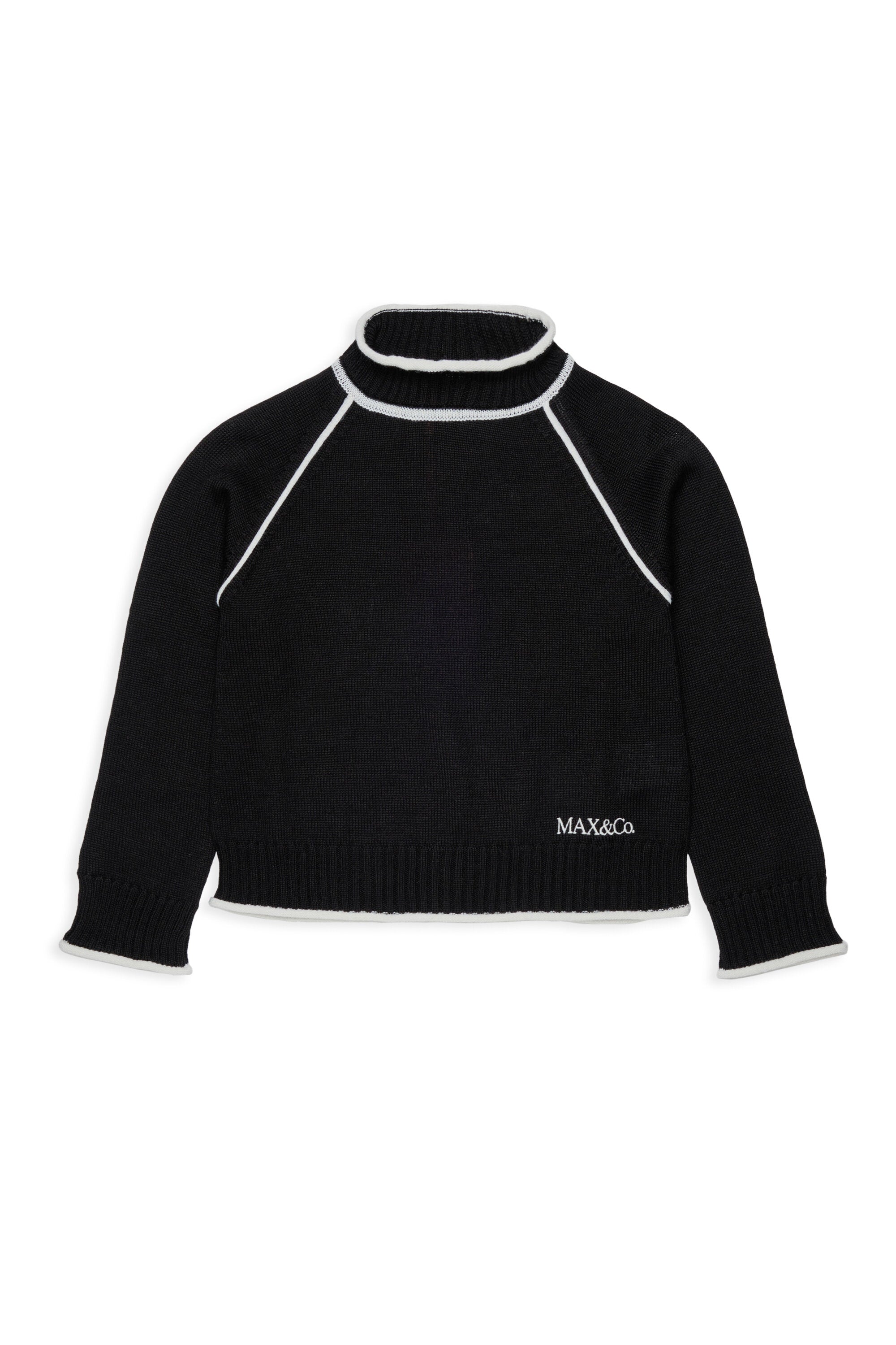 Pullover collo alto con logo