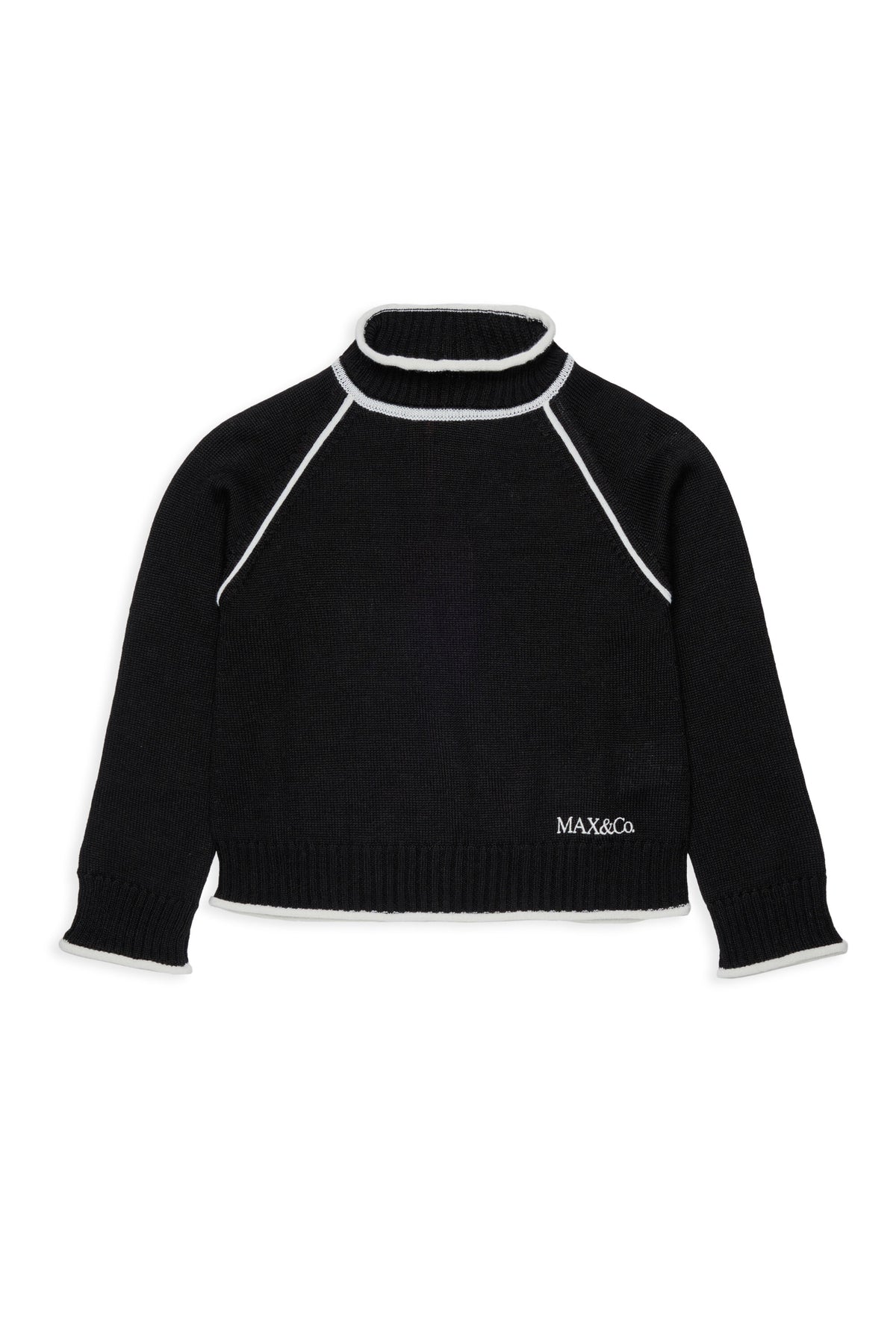 Pullover collo alto con logo