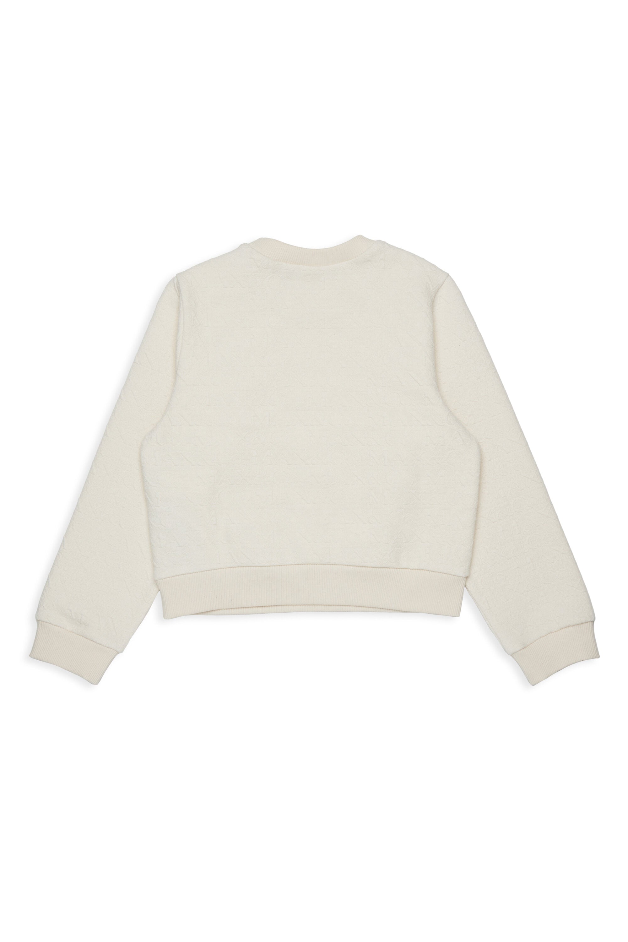 Rundhals-Sweatshirt aus Jacquard-Strick