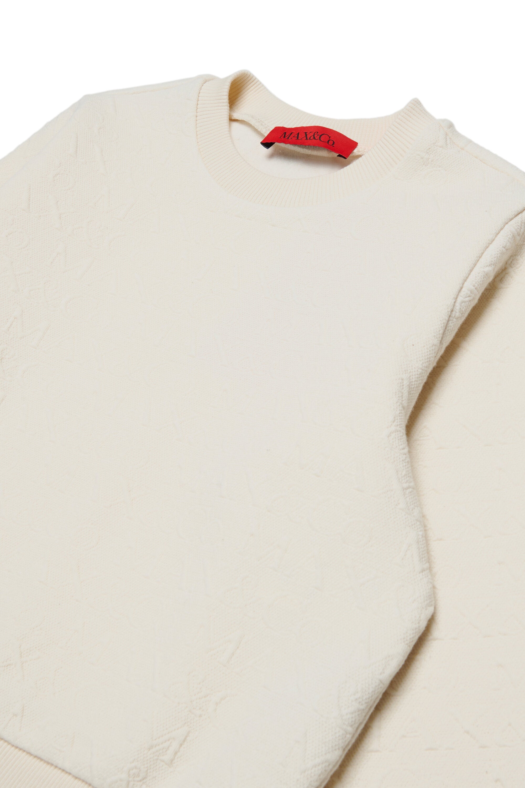 Felpa girocollo lavorazione jacquard