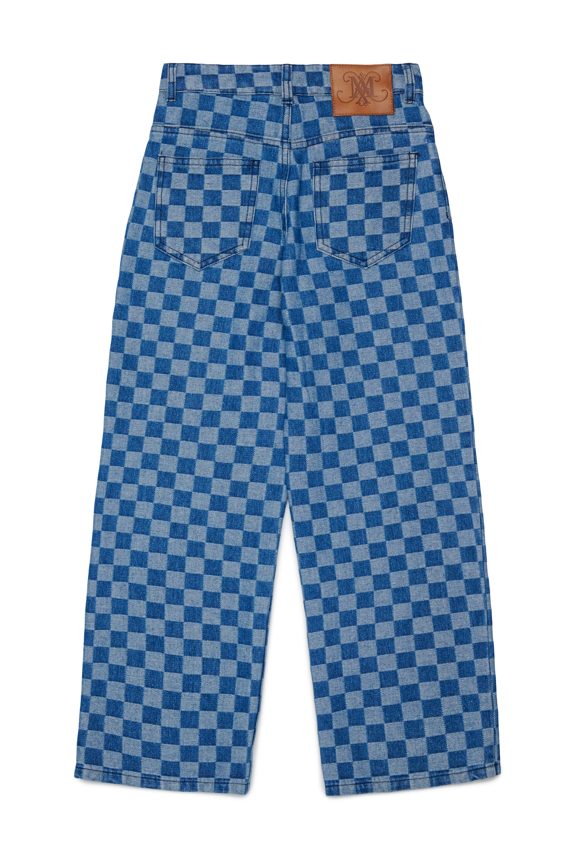 Regular Jeans mit Karomuster