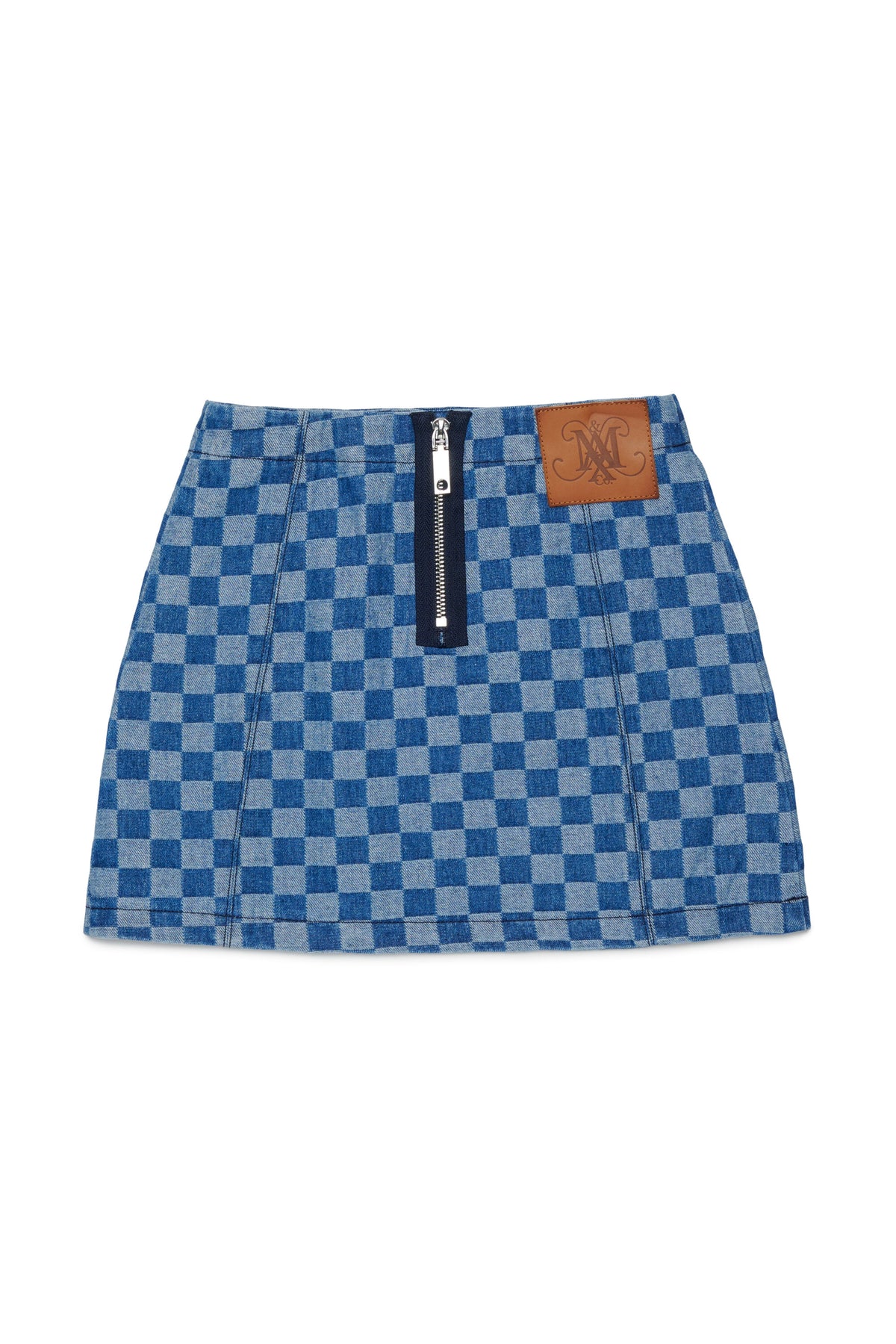 Falda de cuadros con logo