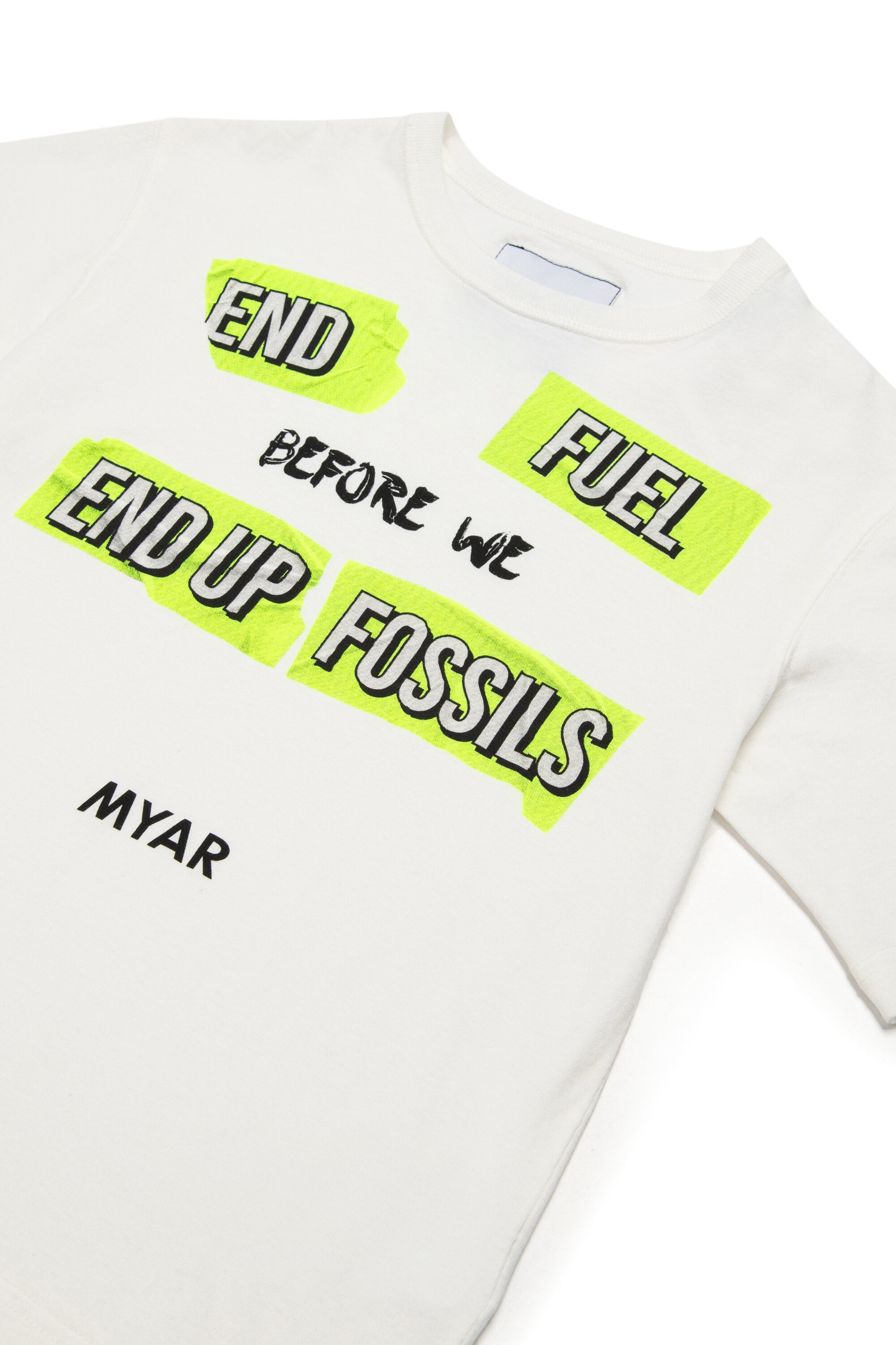 Camiseta de algodón Deadstock con gráficos de Before