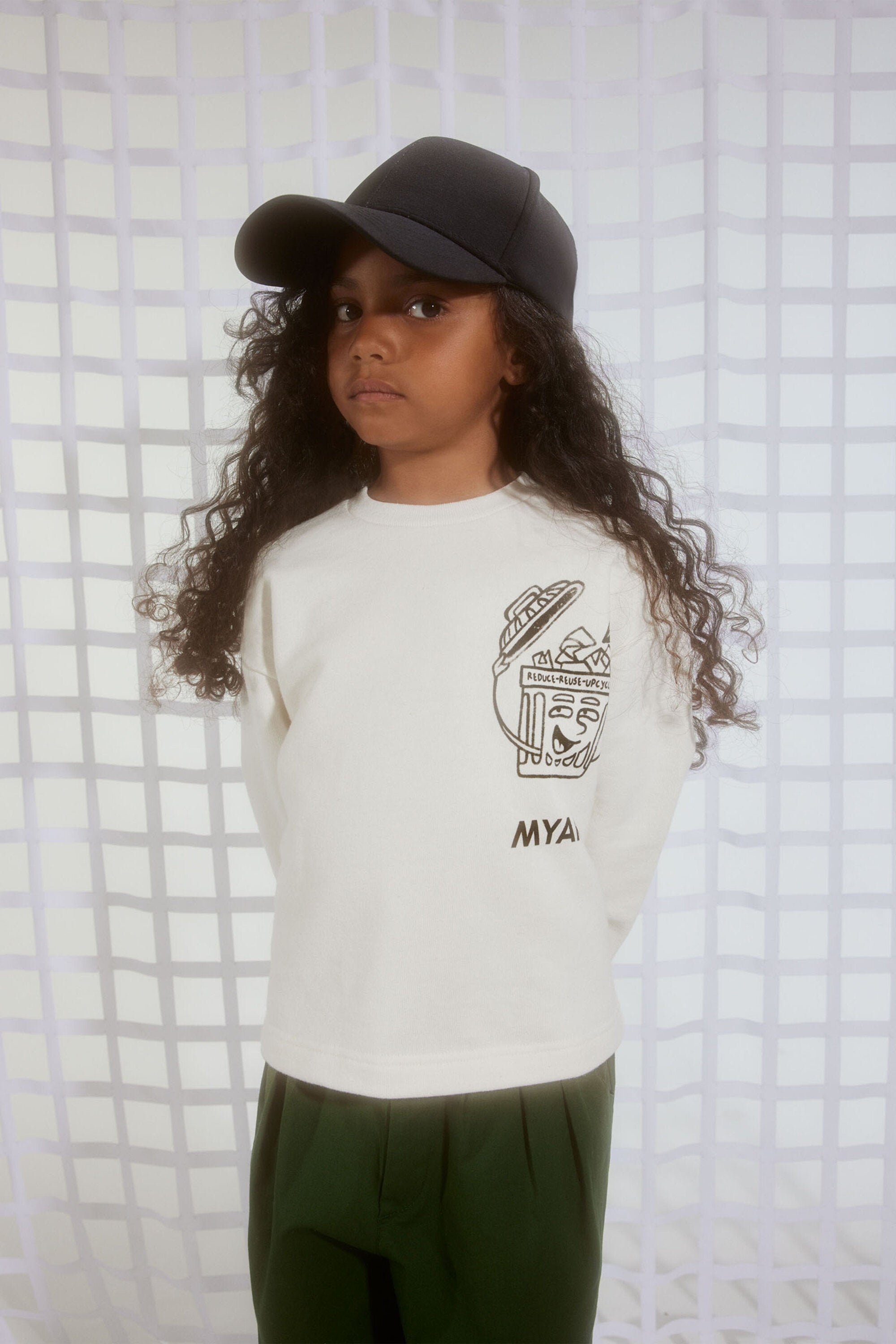 Deadstock-Baumwoll-Sweatshirt mit Reduce-Grafik