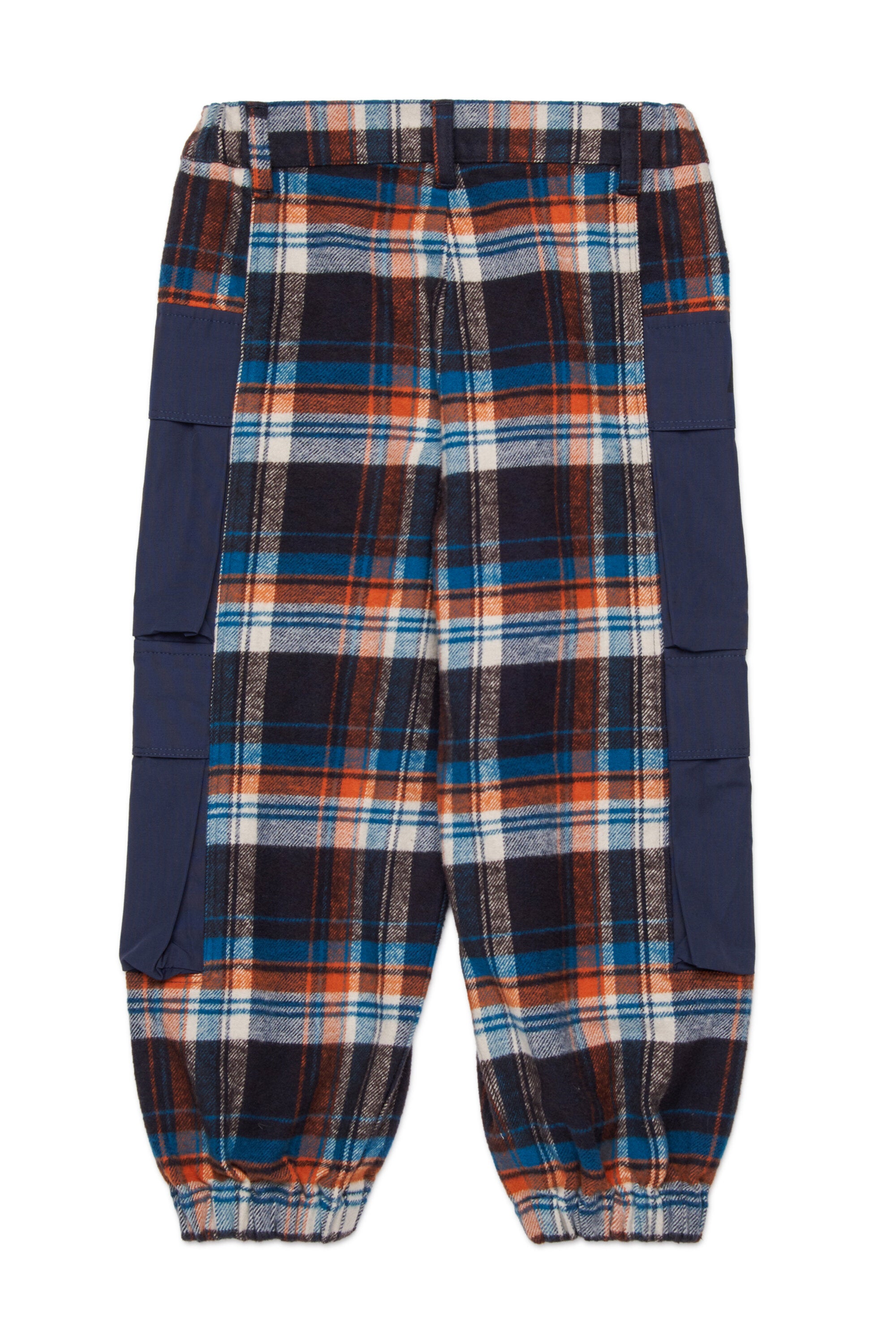 Pantaloni cargo checked