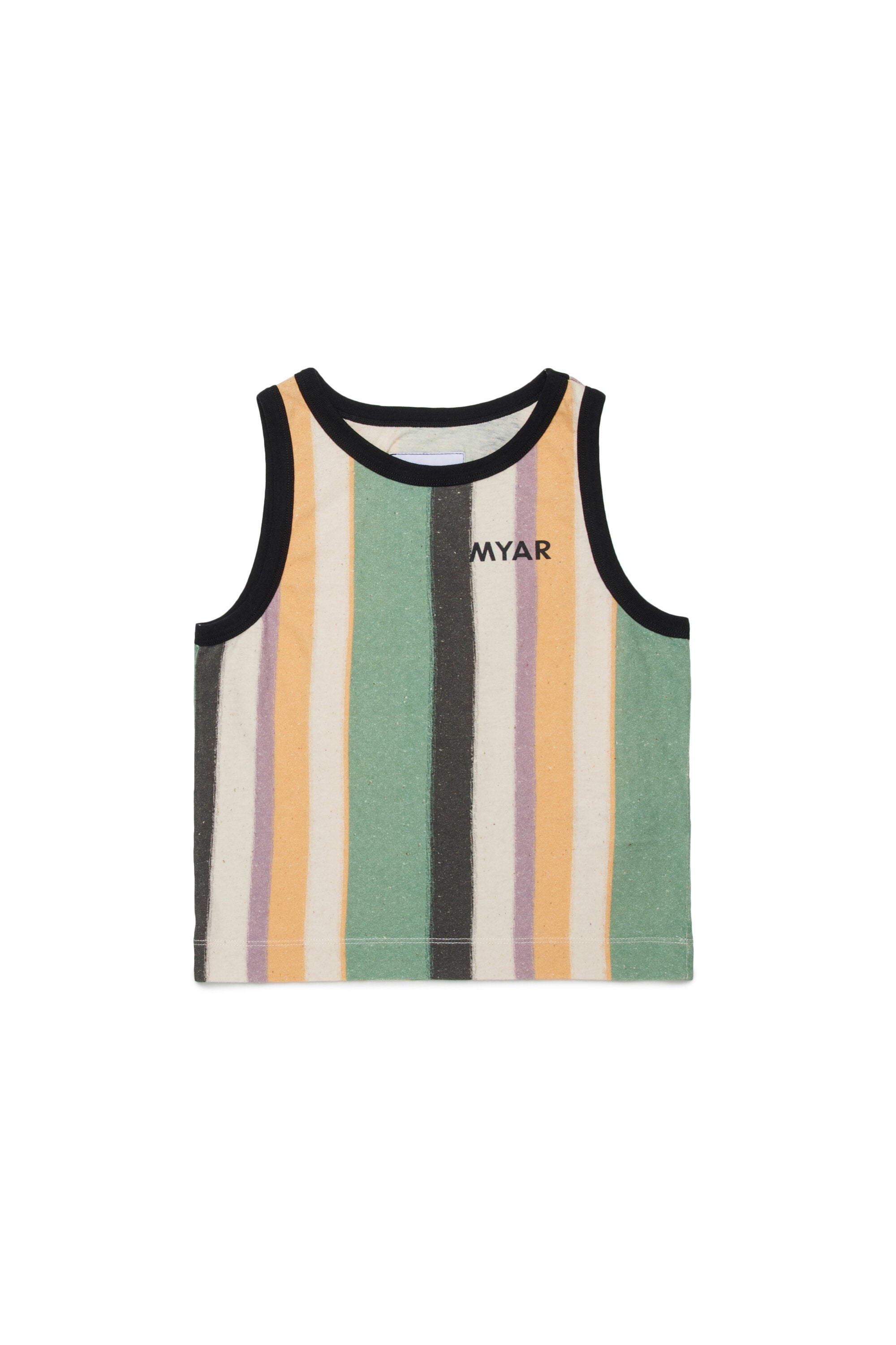 Gestreiftes Tanktop mit Logo