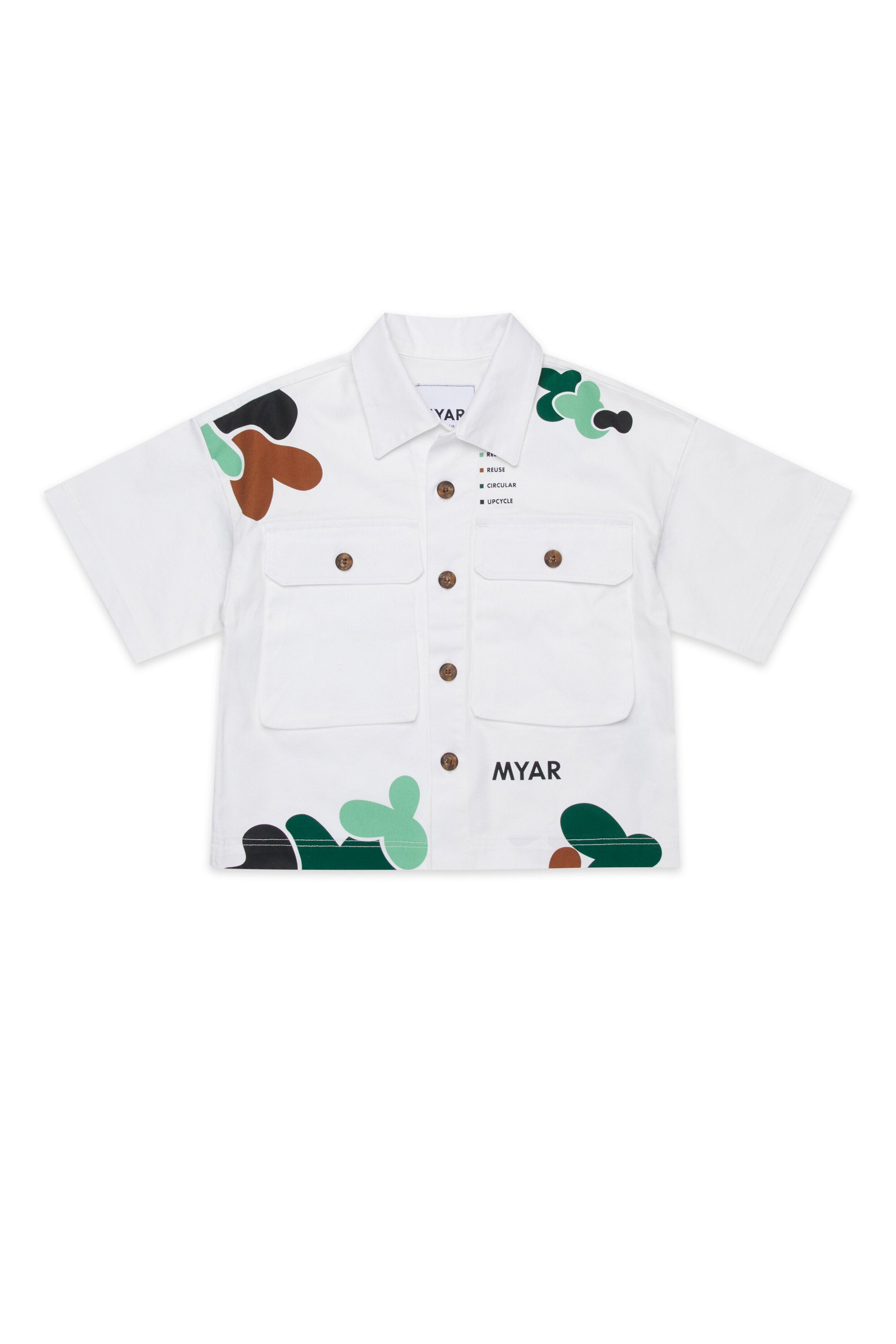 Chemise à manches courtes multi-poches