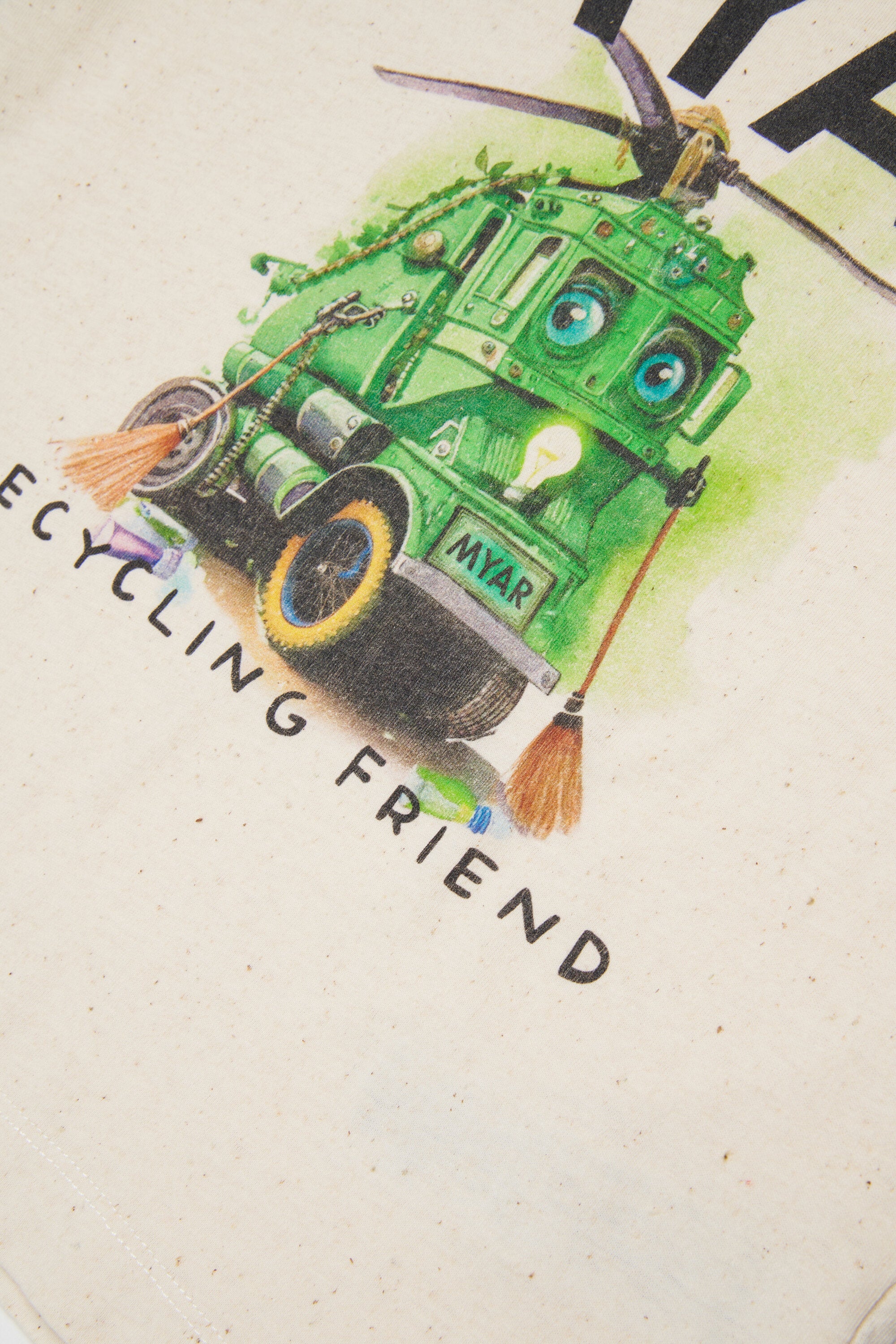 T-Shirt mit Recycling-Freund-Druck