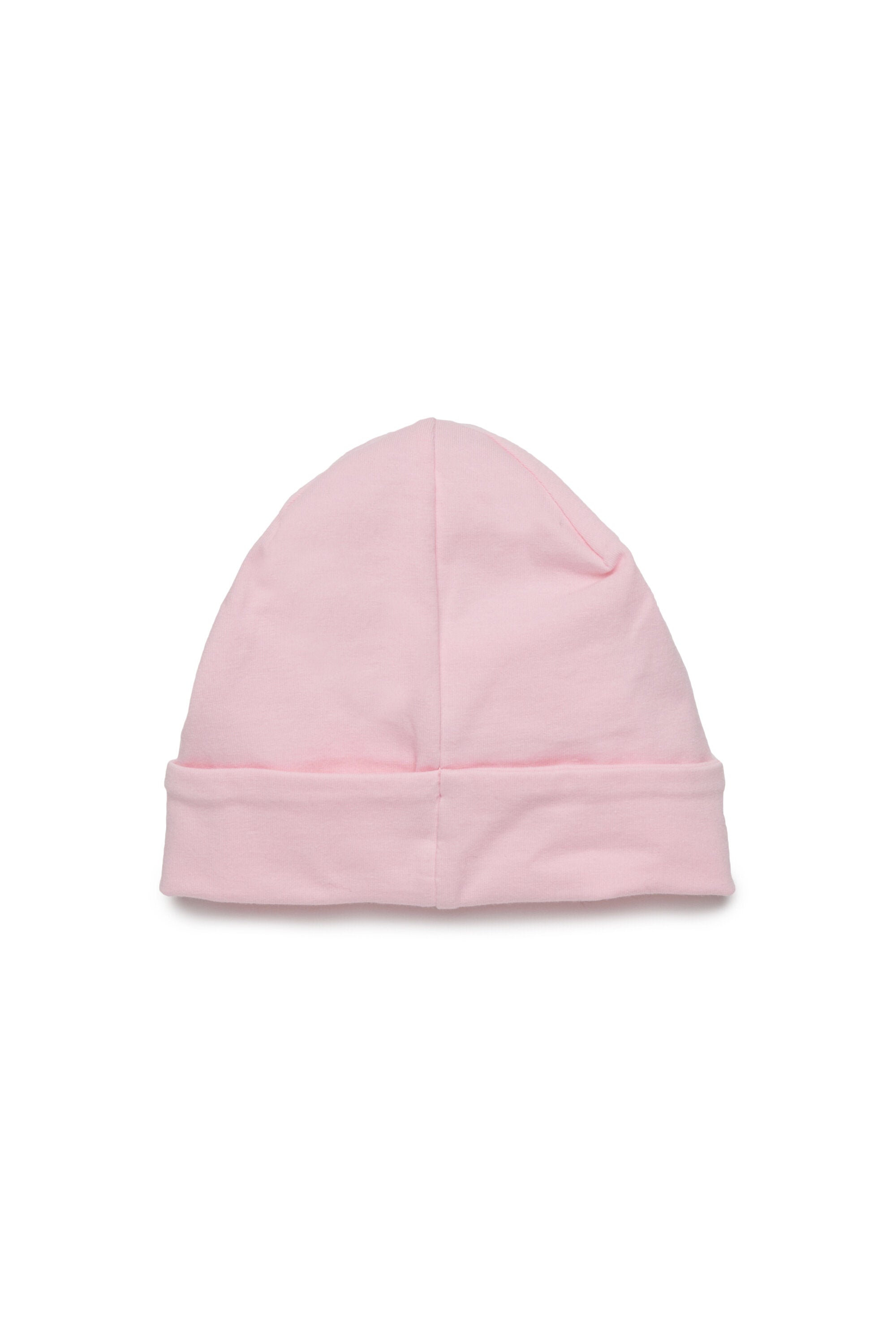Berretto beanie in jersey stretch con logo Oval D