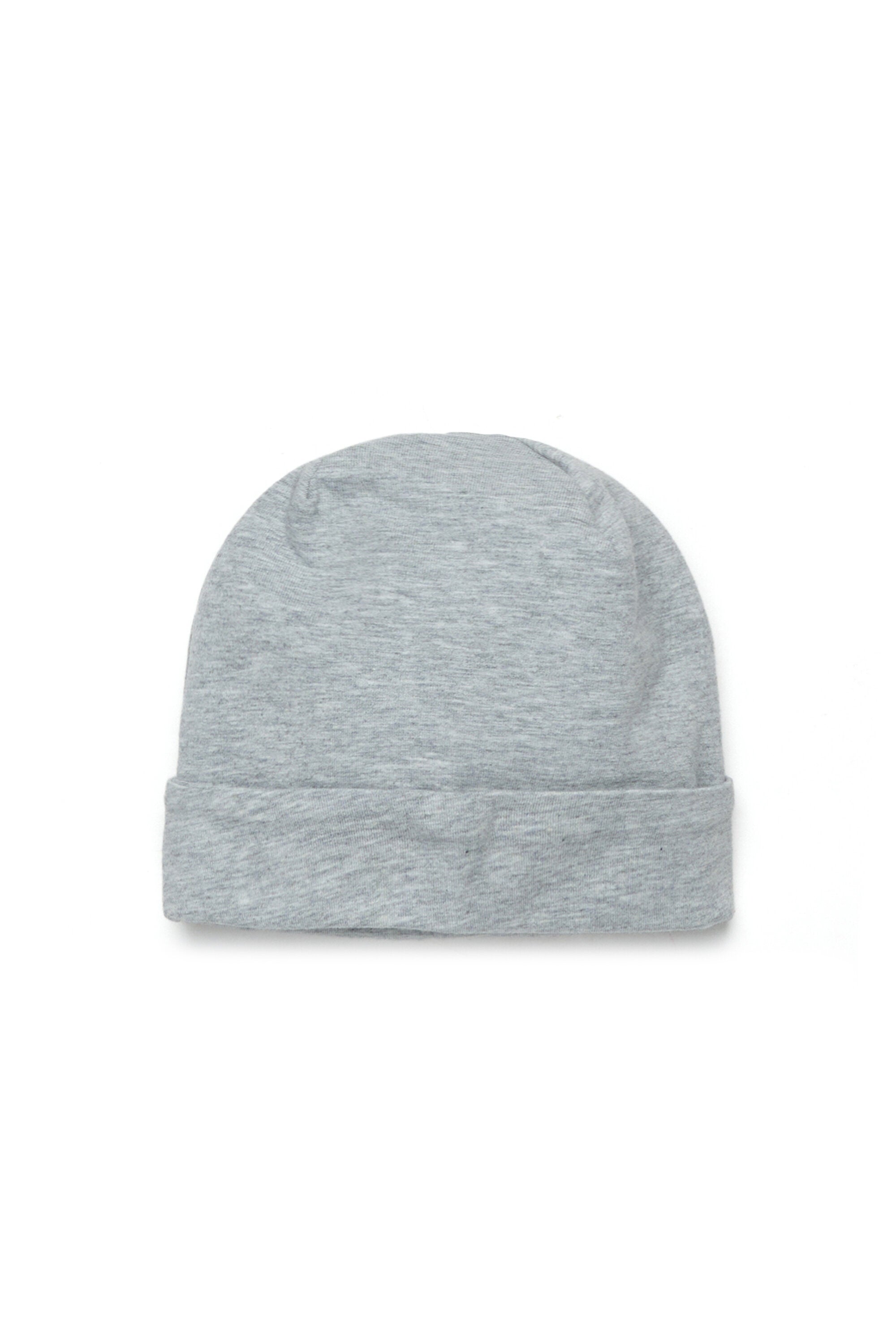 Berretto beanie in jersey stretch con logo Oval D