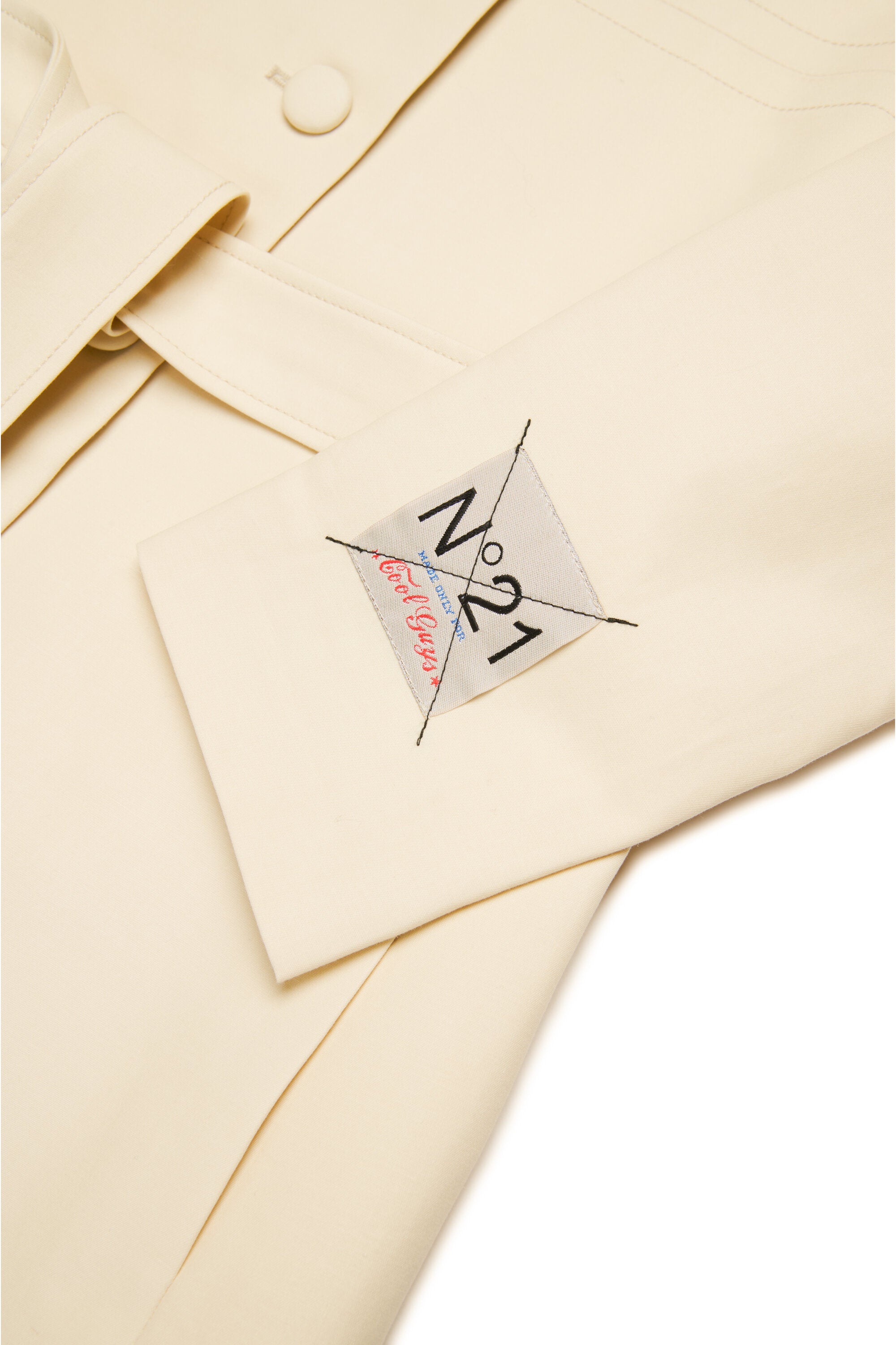 Veste trench en coton avec nœud