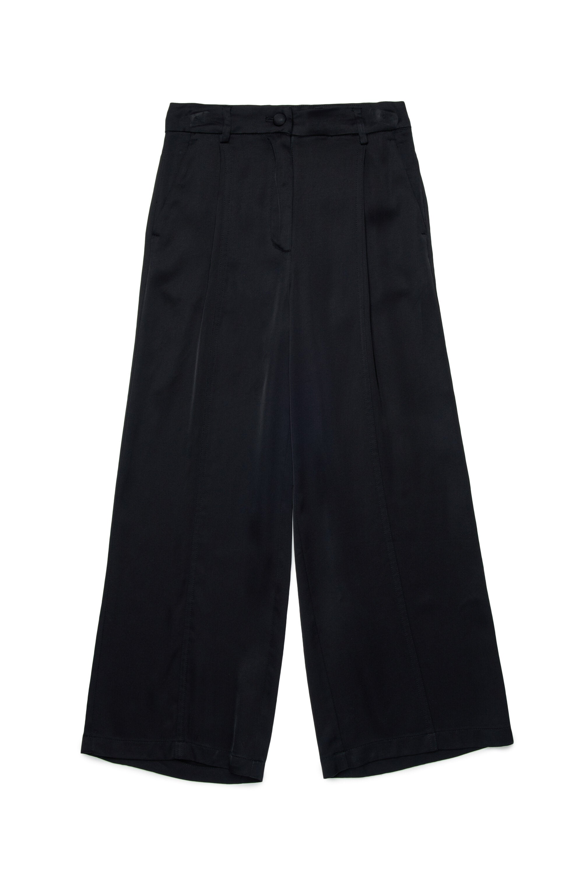 Pantalon palazzo en satin avec plis
