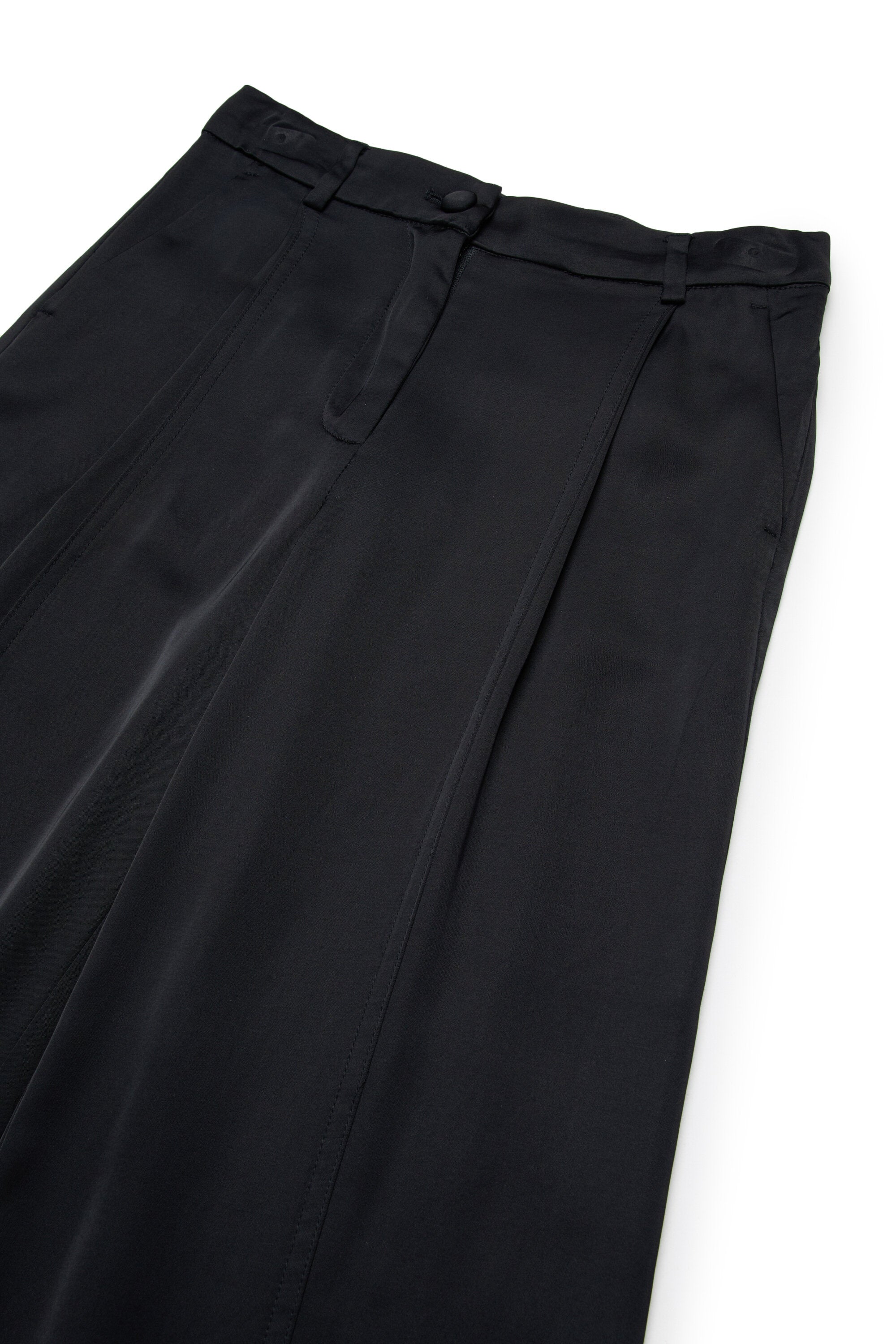 Pantalon palazzo en satin avec plis