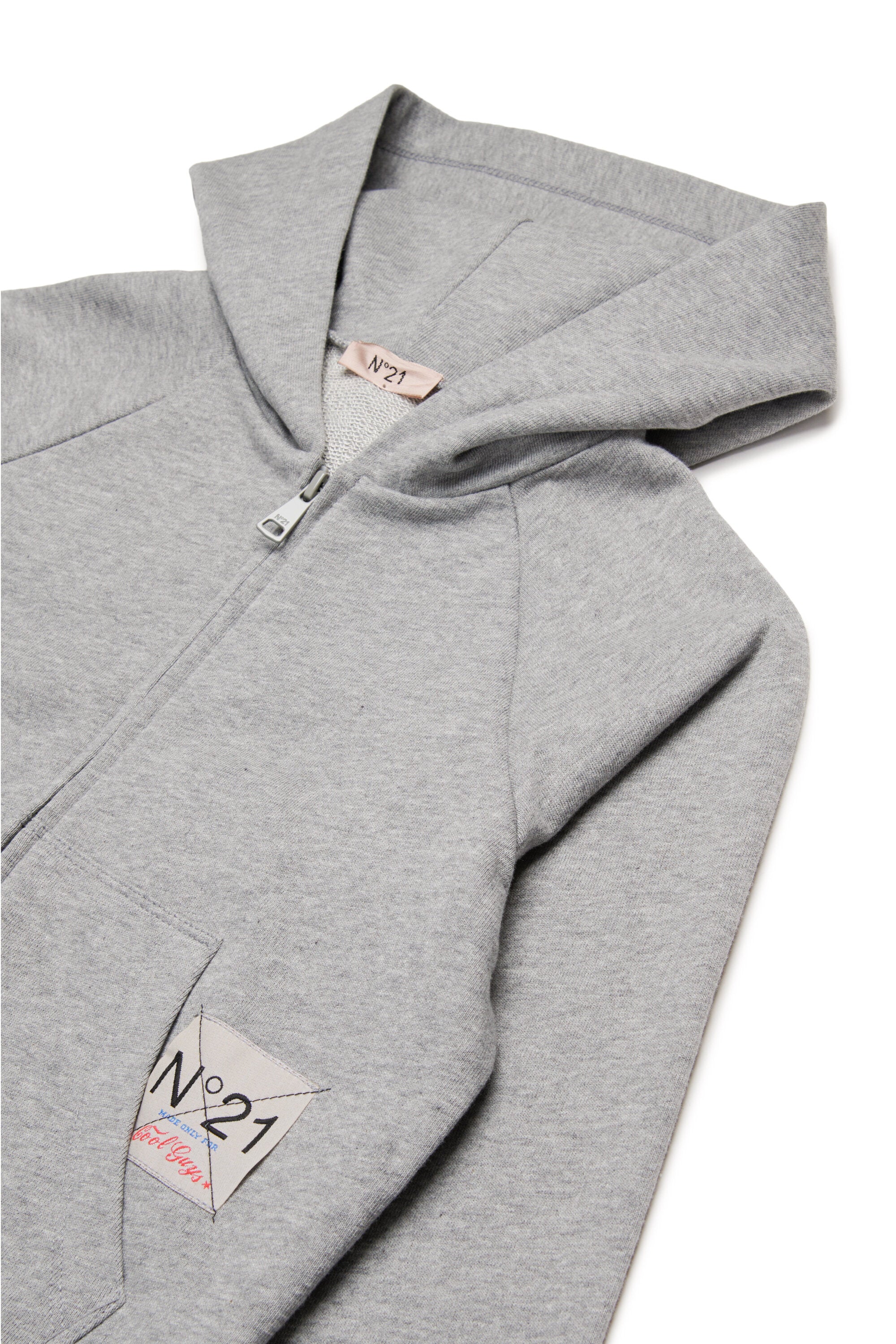 Sweat-shirt entièrement zippé avec palmier à paillettes