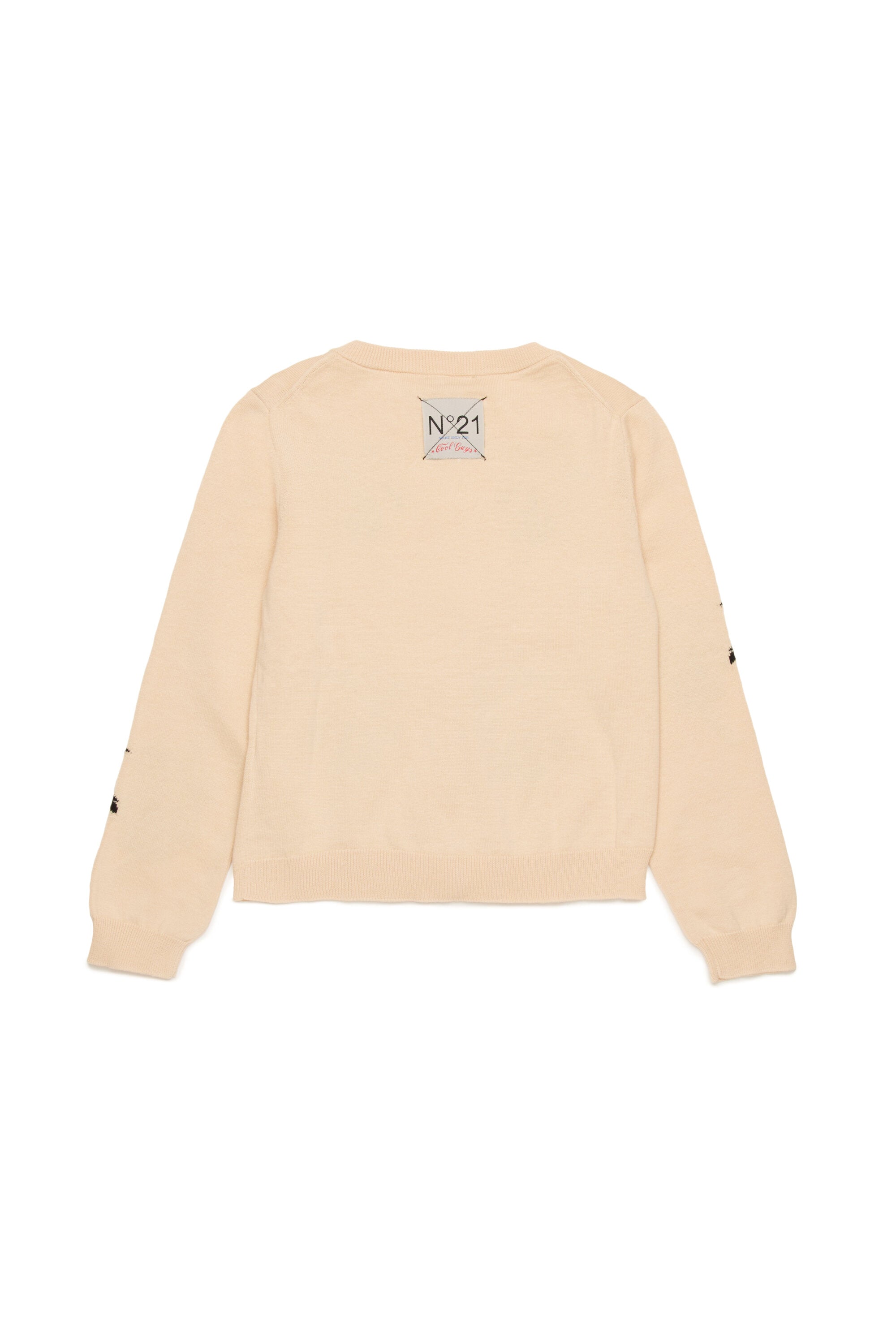 Cardigan in cotone con Palme intarsiate