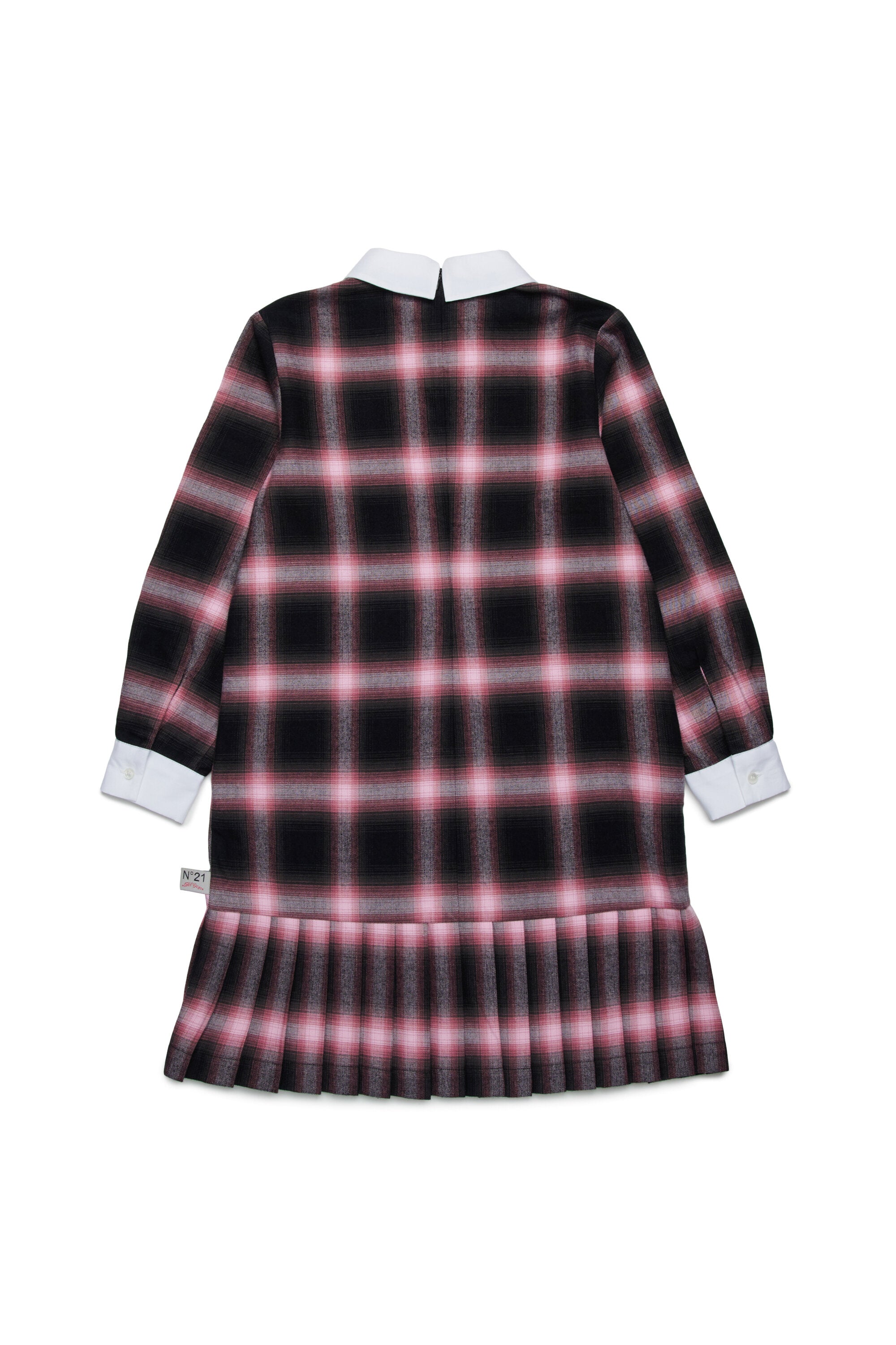 Robe midi en flanelle à carreaux