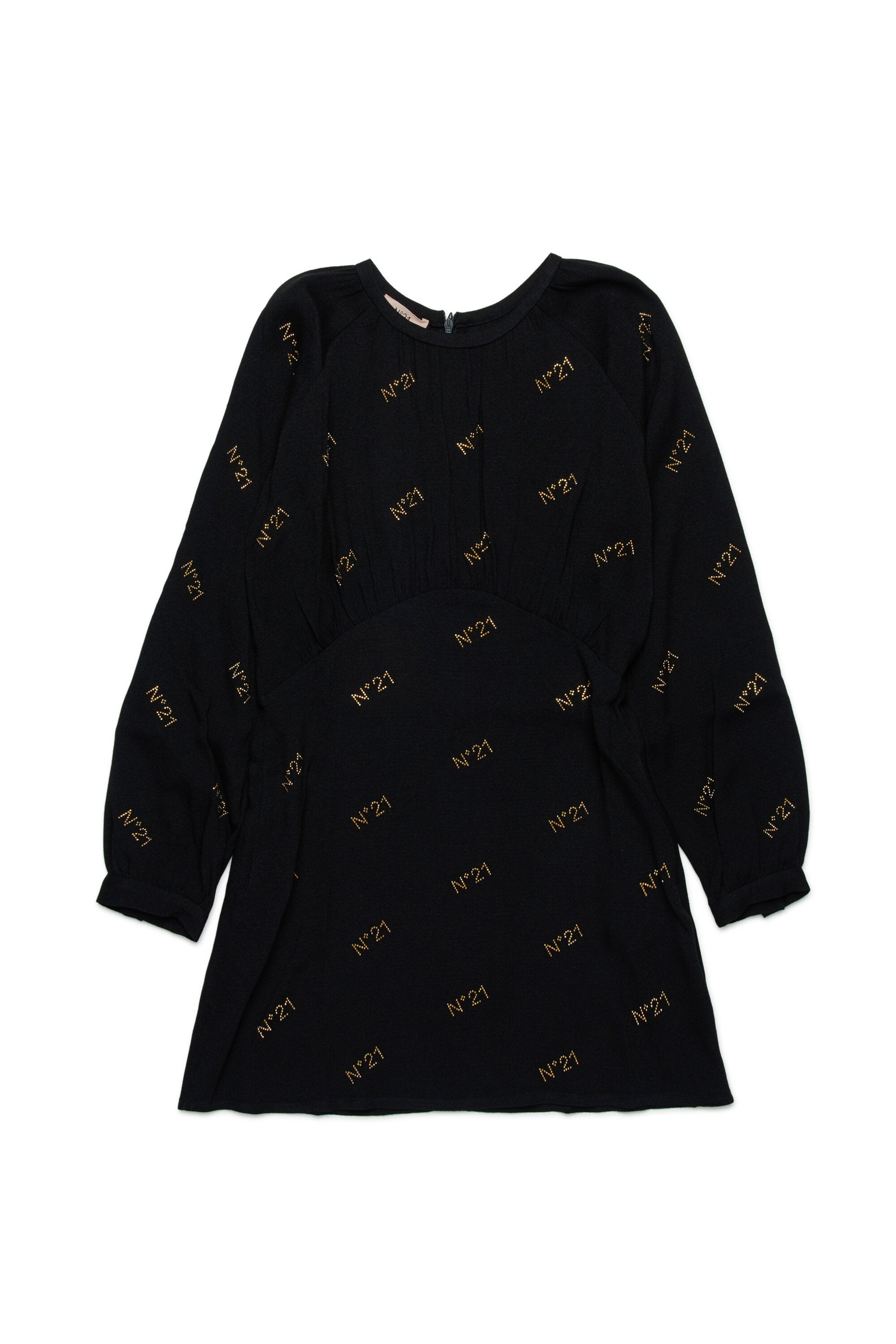 N°21 hotfix allover crepe short dress