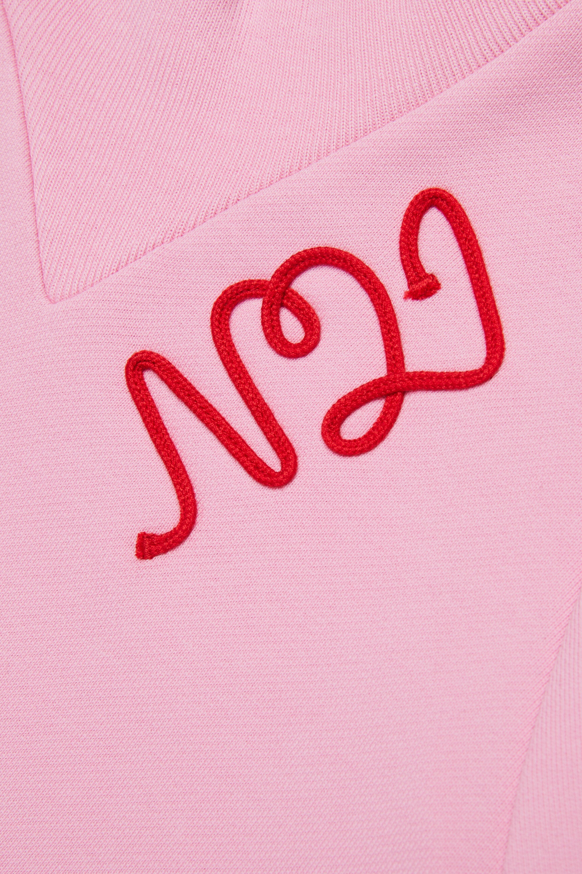 Robe longue en sweat-shirt à logo cursif