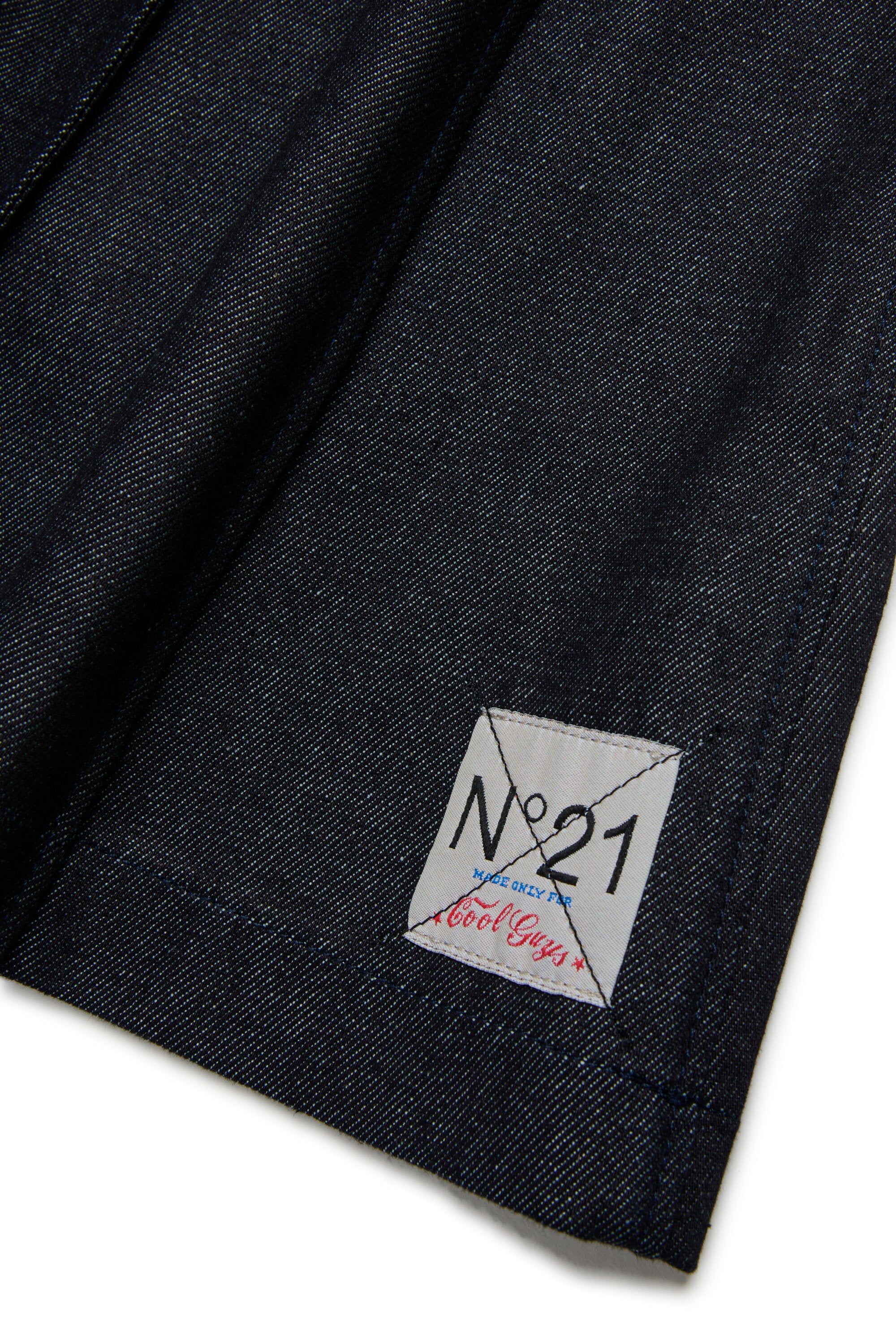 Midirock aus dunklem Denim