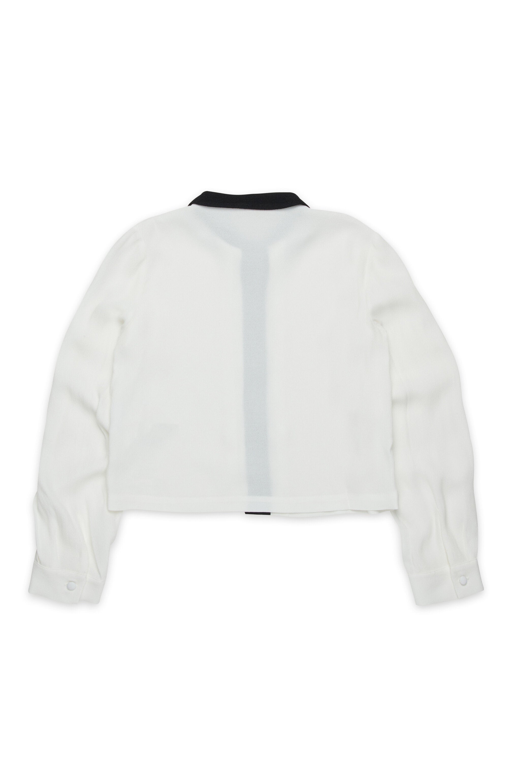 Camicia in crêpe con fiocchetto