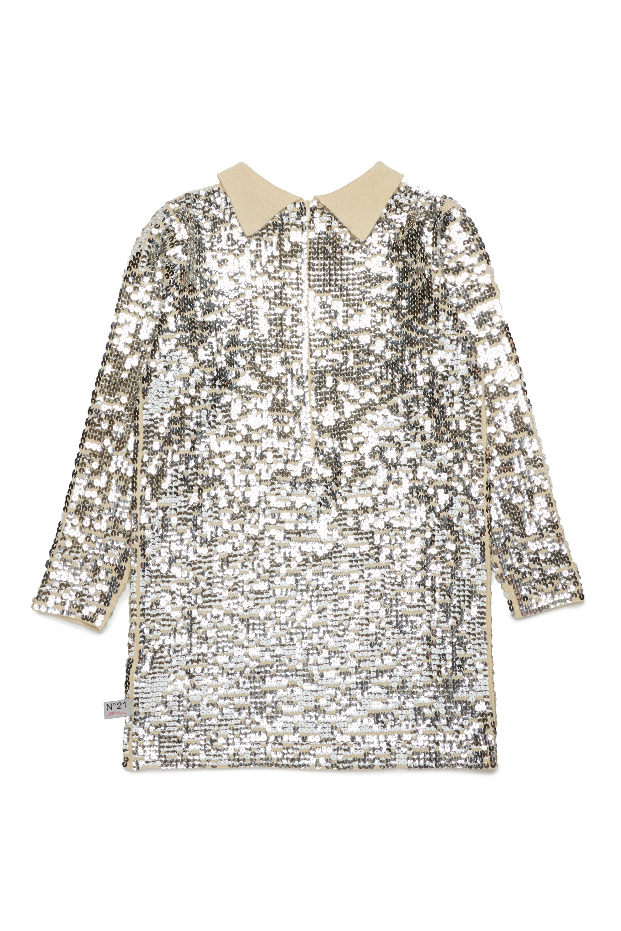 Mini robe en laine mélangée pailletée