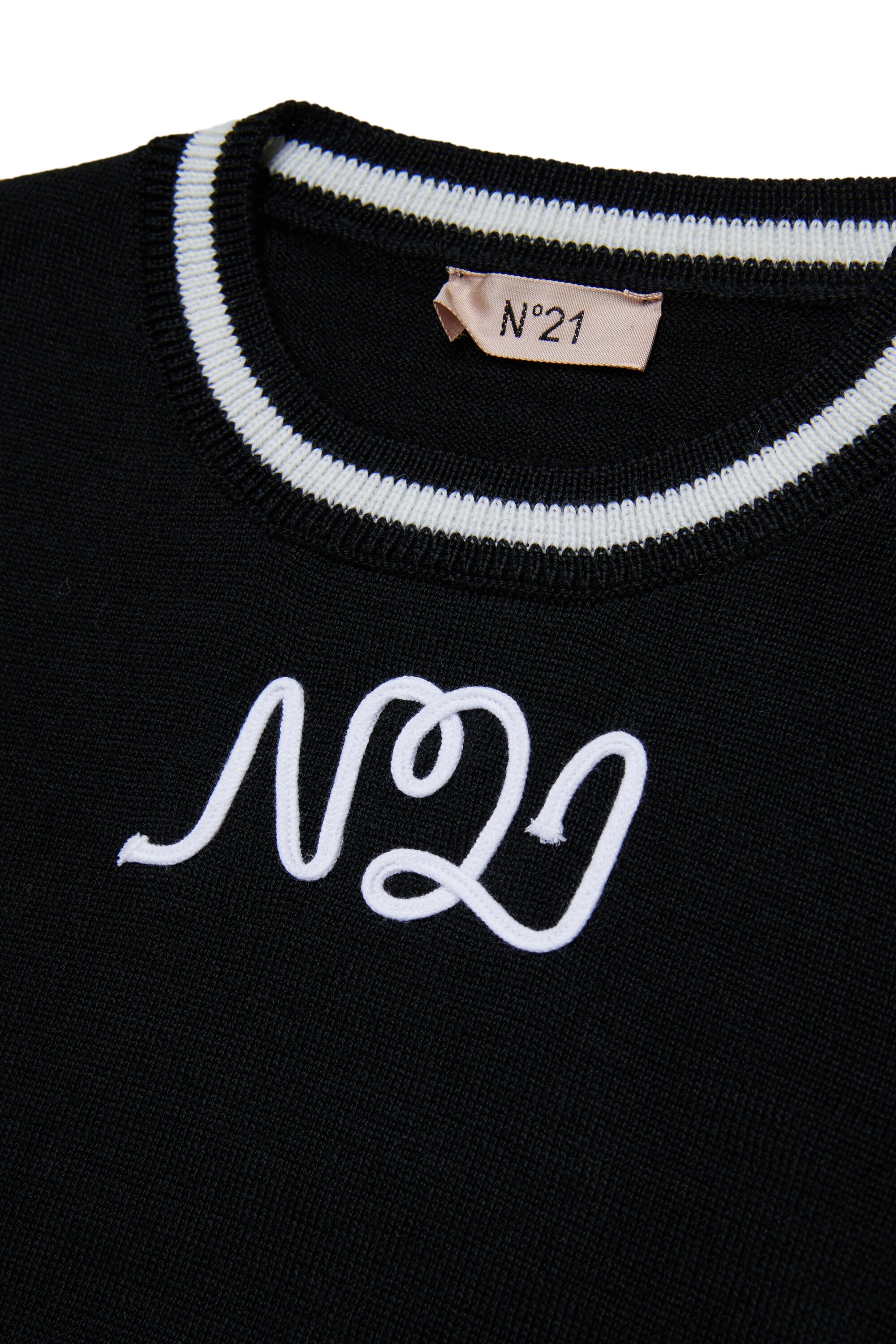 Pull en laine avec logo cursif