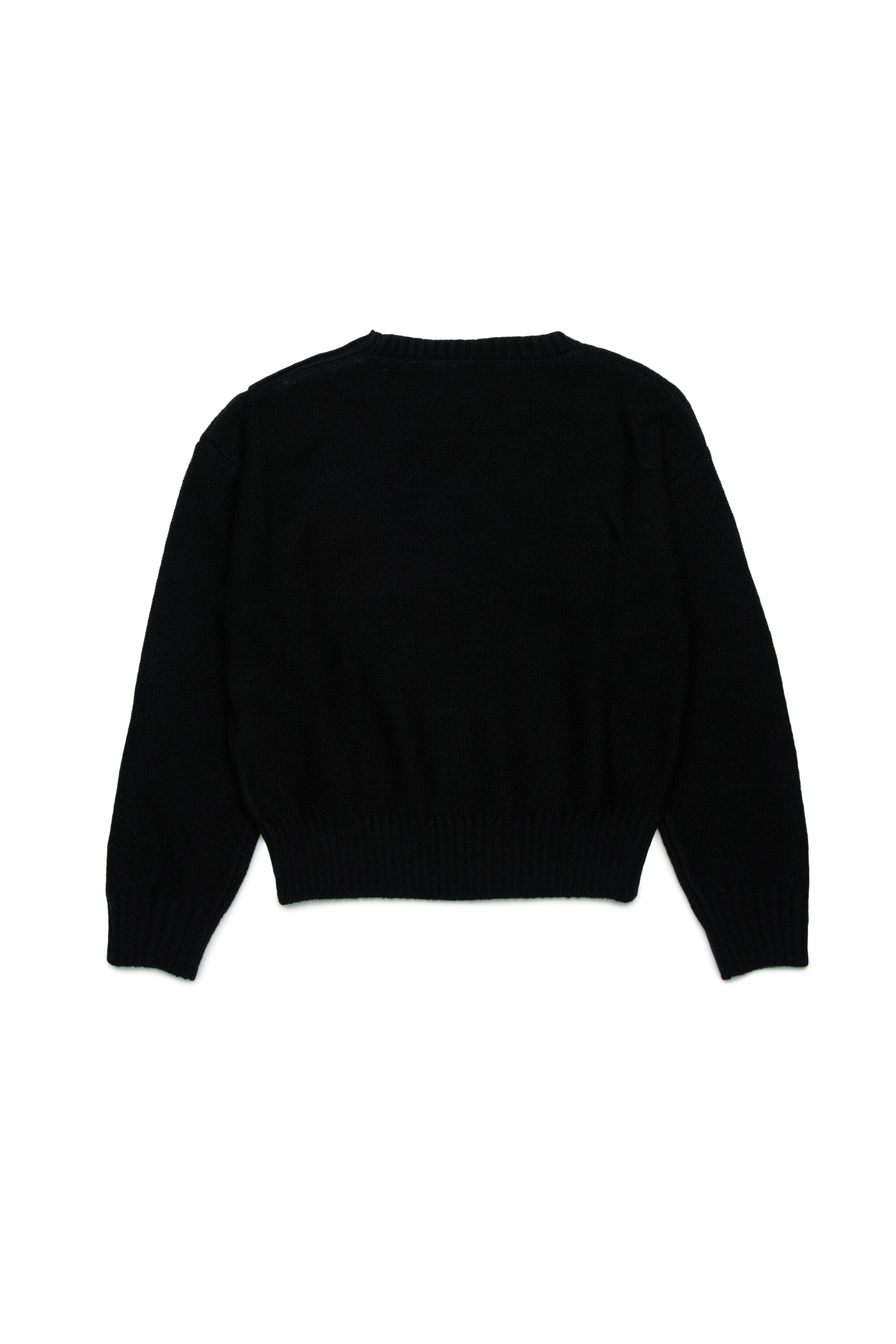 Pull en laine mélangée avec boutons bijoux