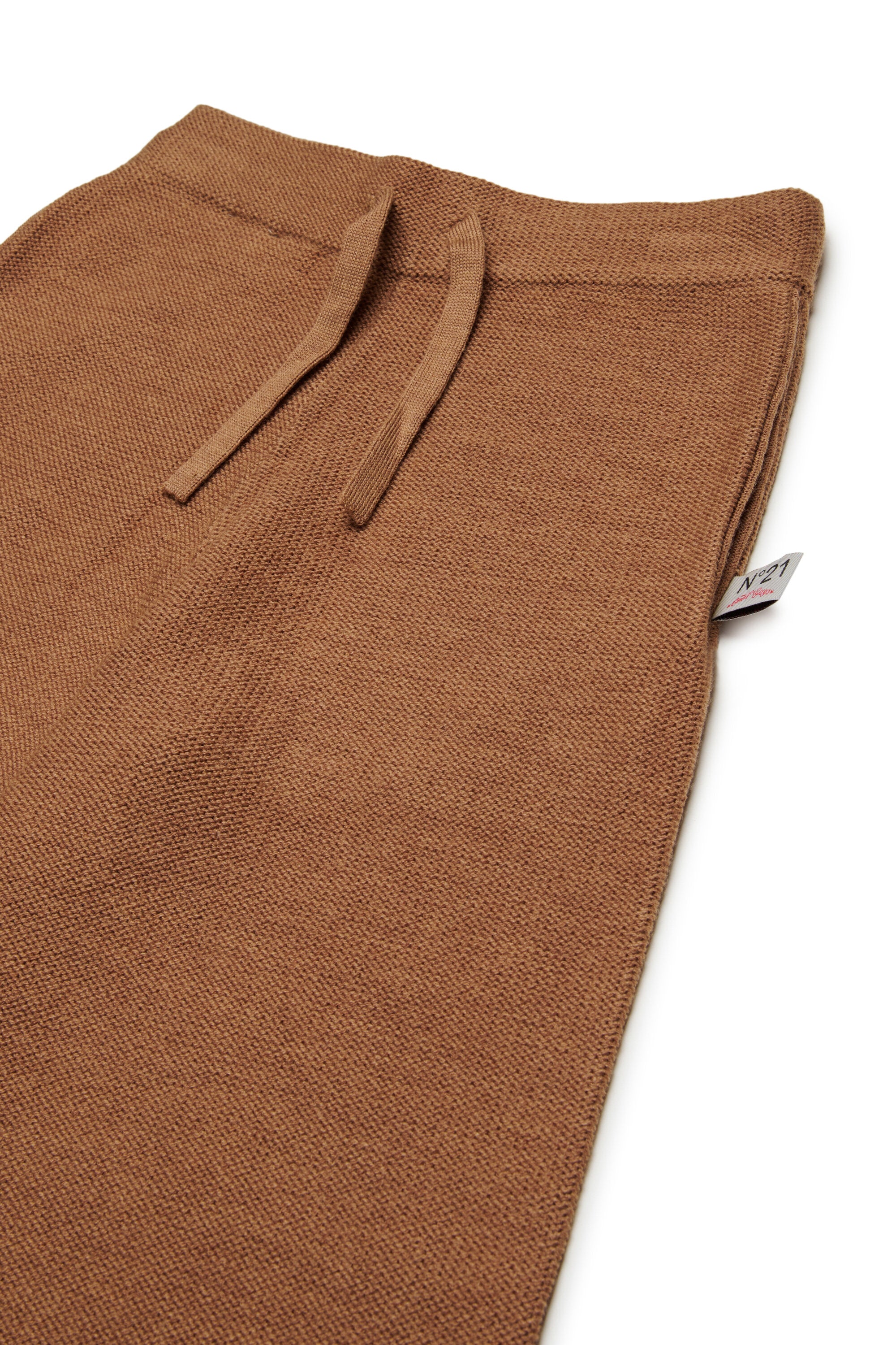 Pantaloni wide leg in misto lana